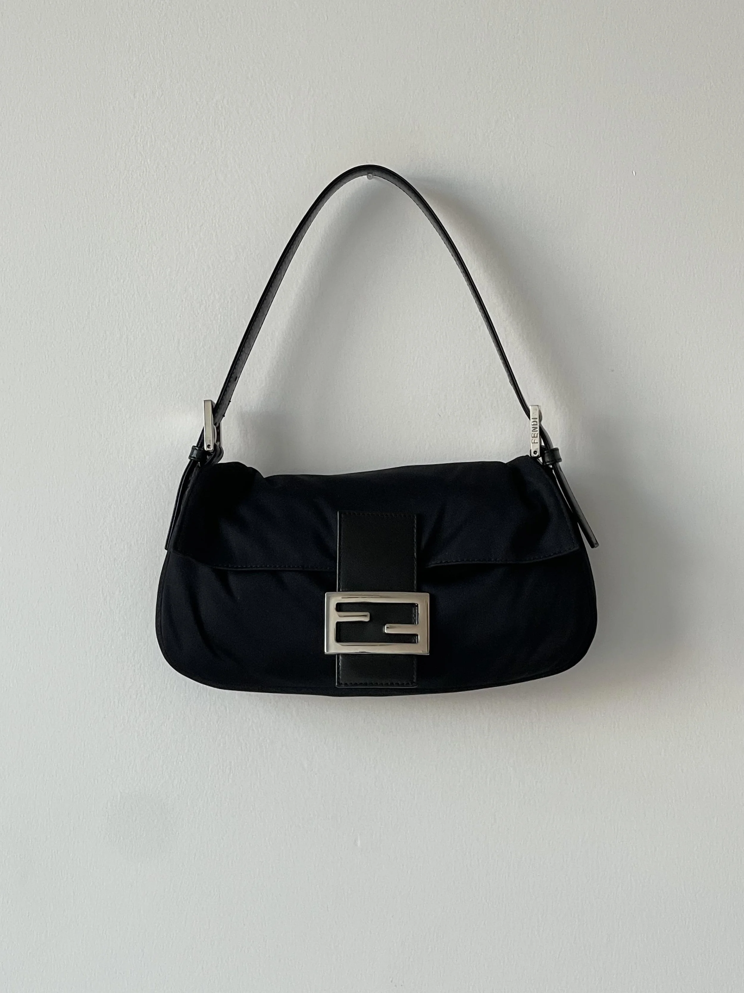 Fendi Baguette Black Neoprene
