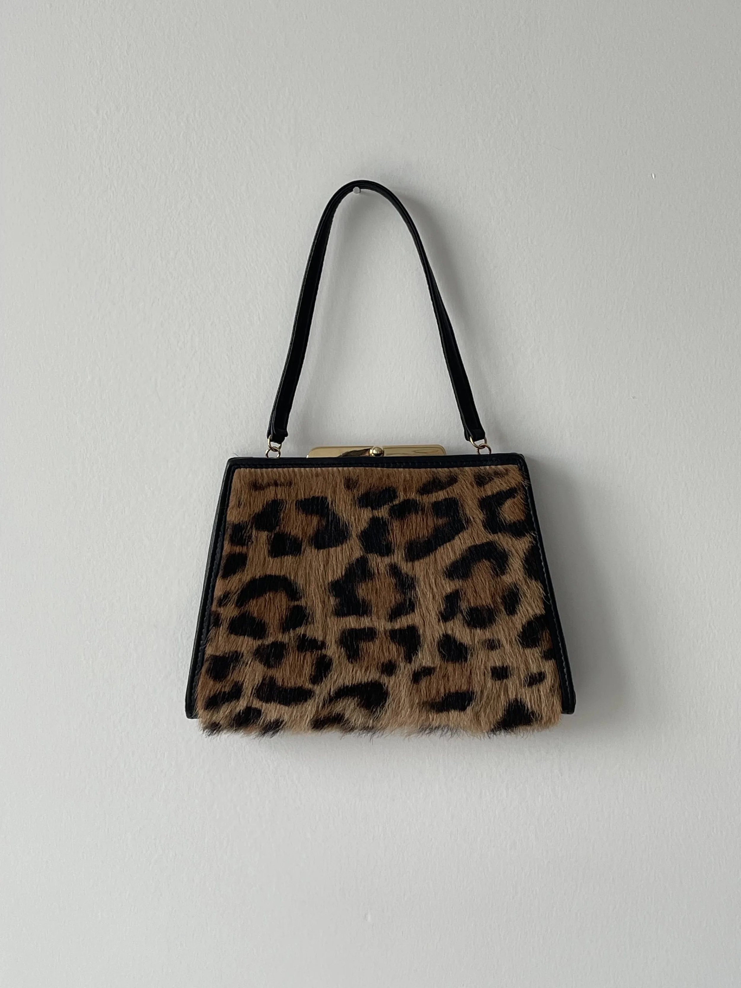Loewe Leopard Ponyhair Evening Bag