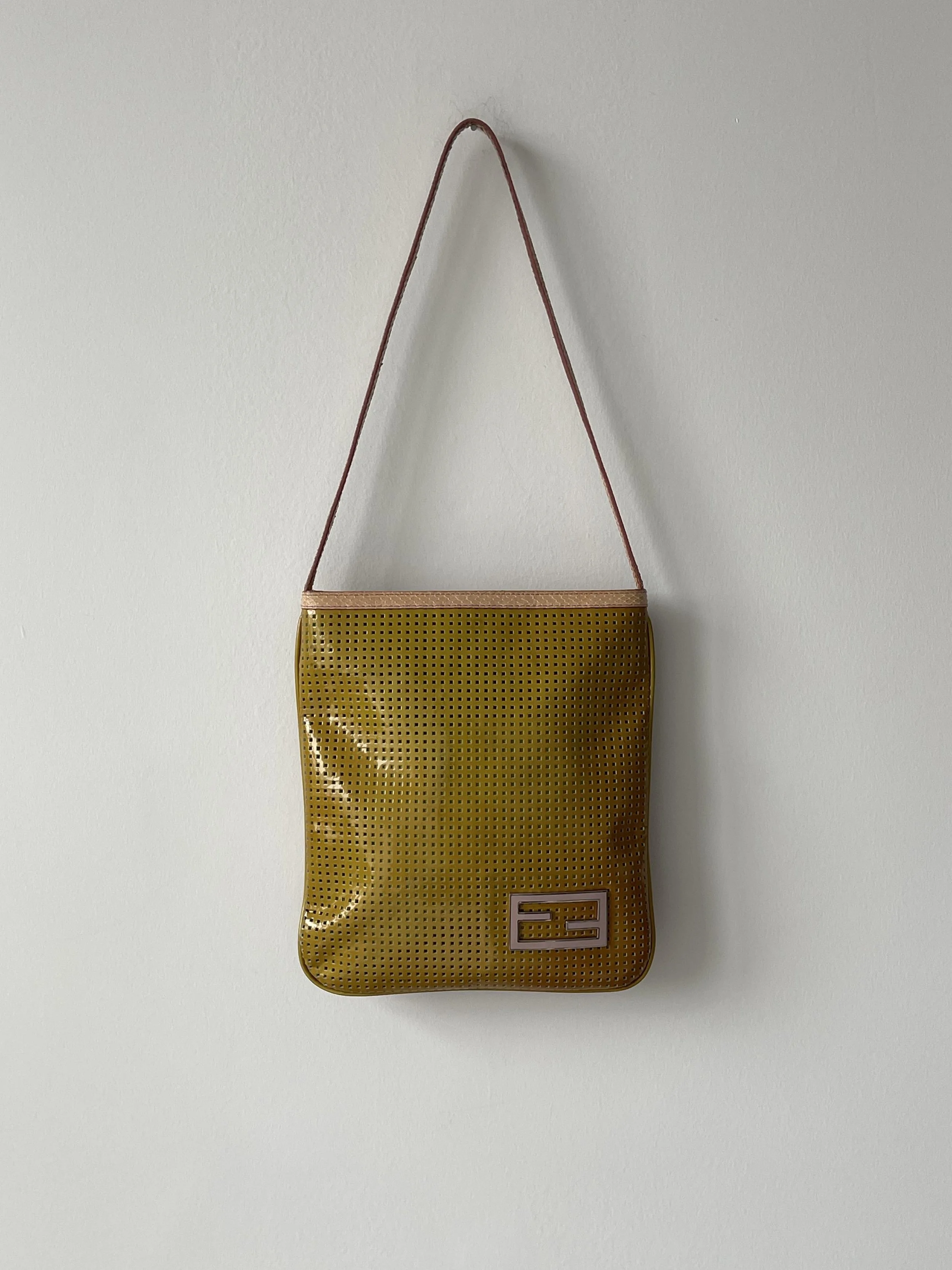 Fendi Perforated Leather and Python