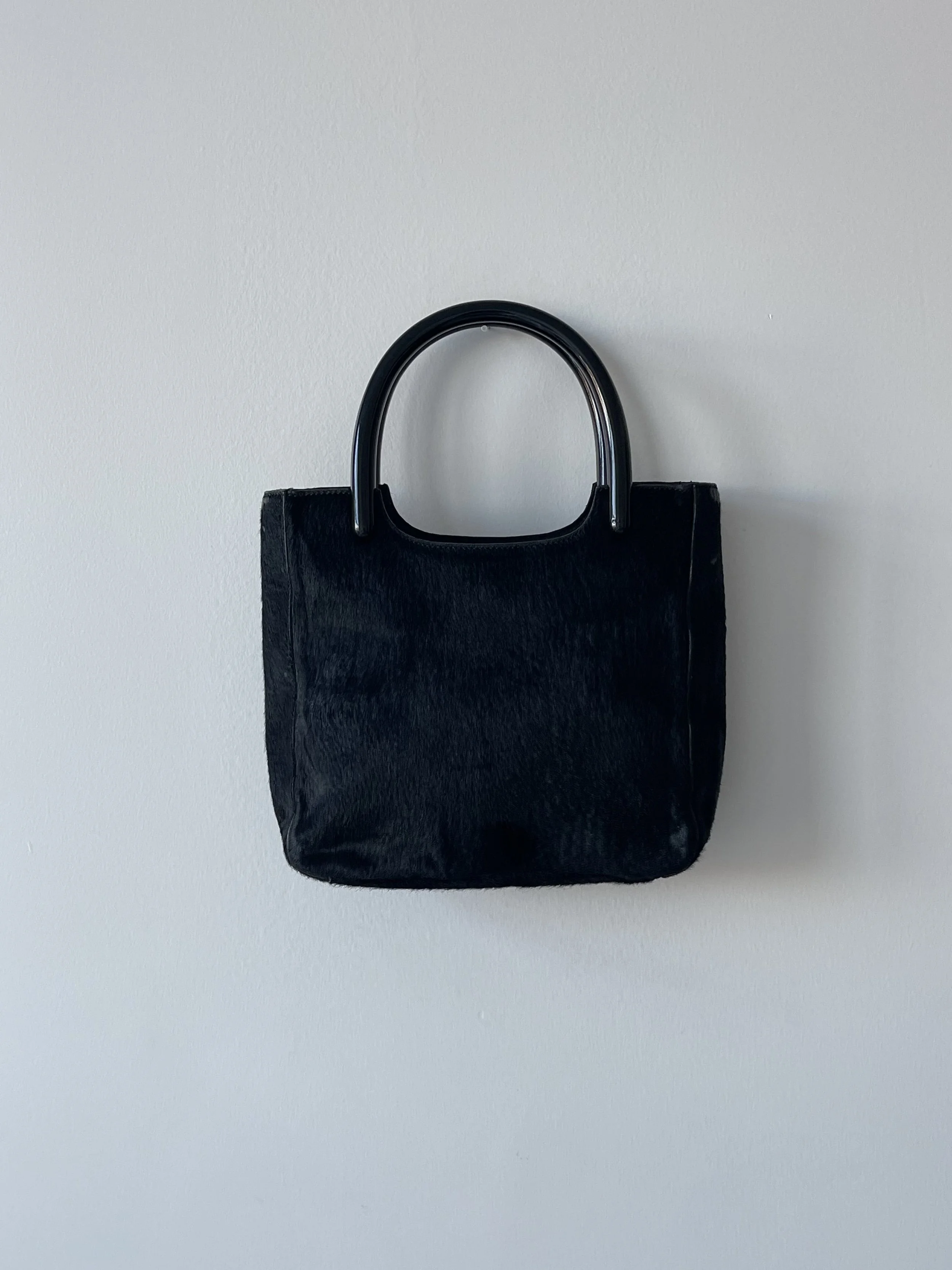 Prada Black Ponyhair Tote