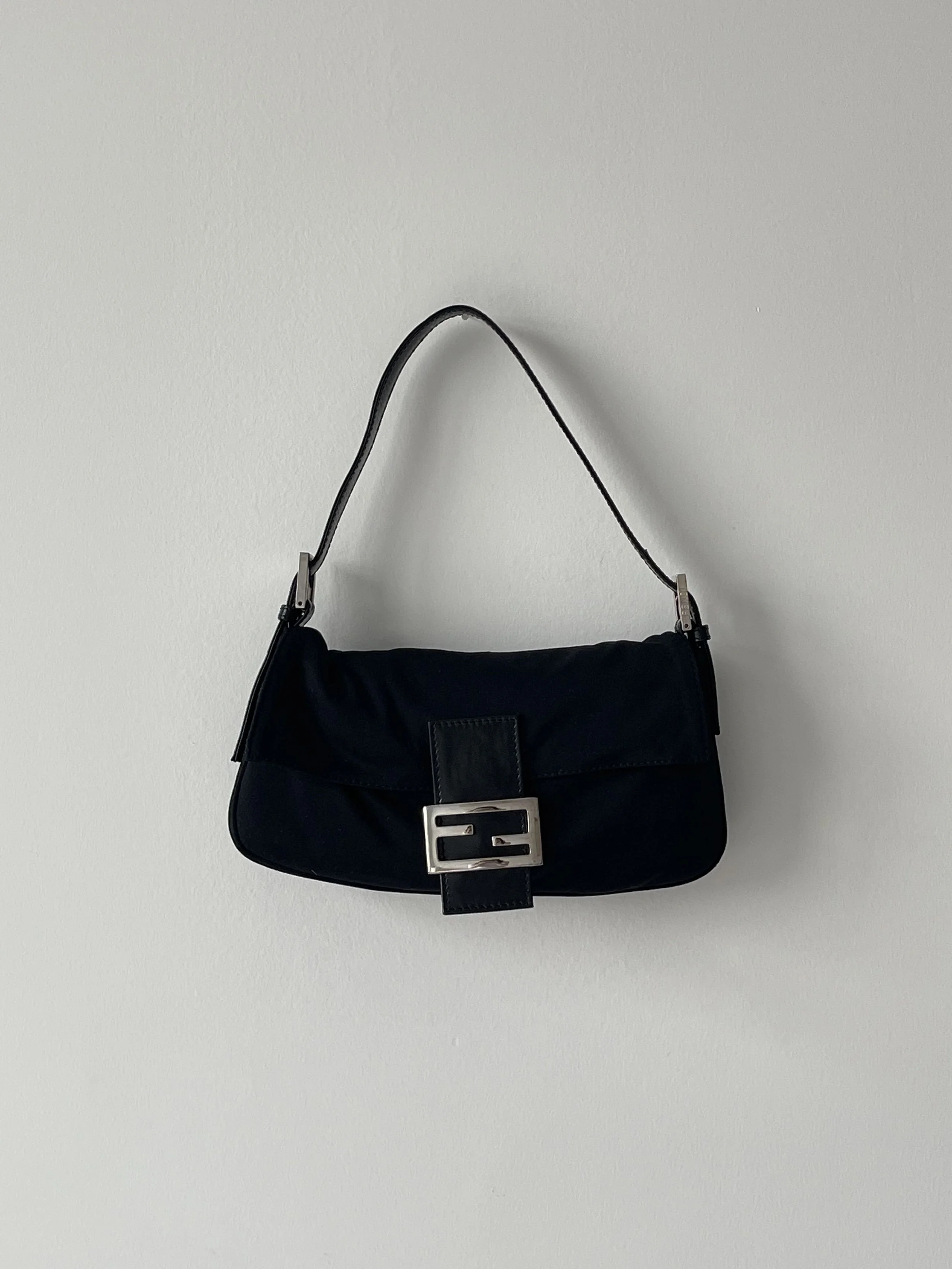 Fendi Baguette Black Neoprene