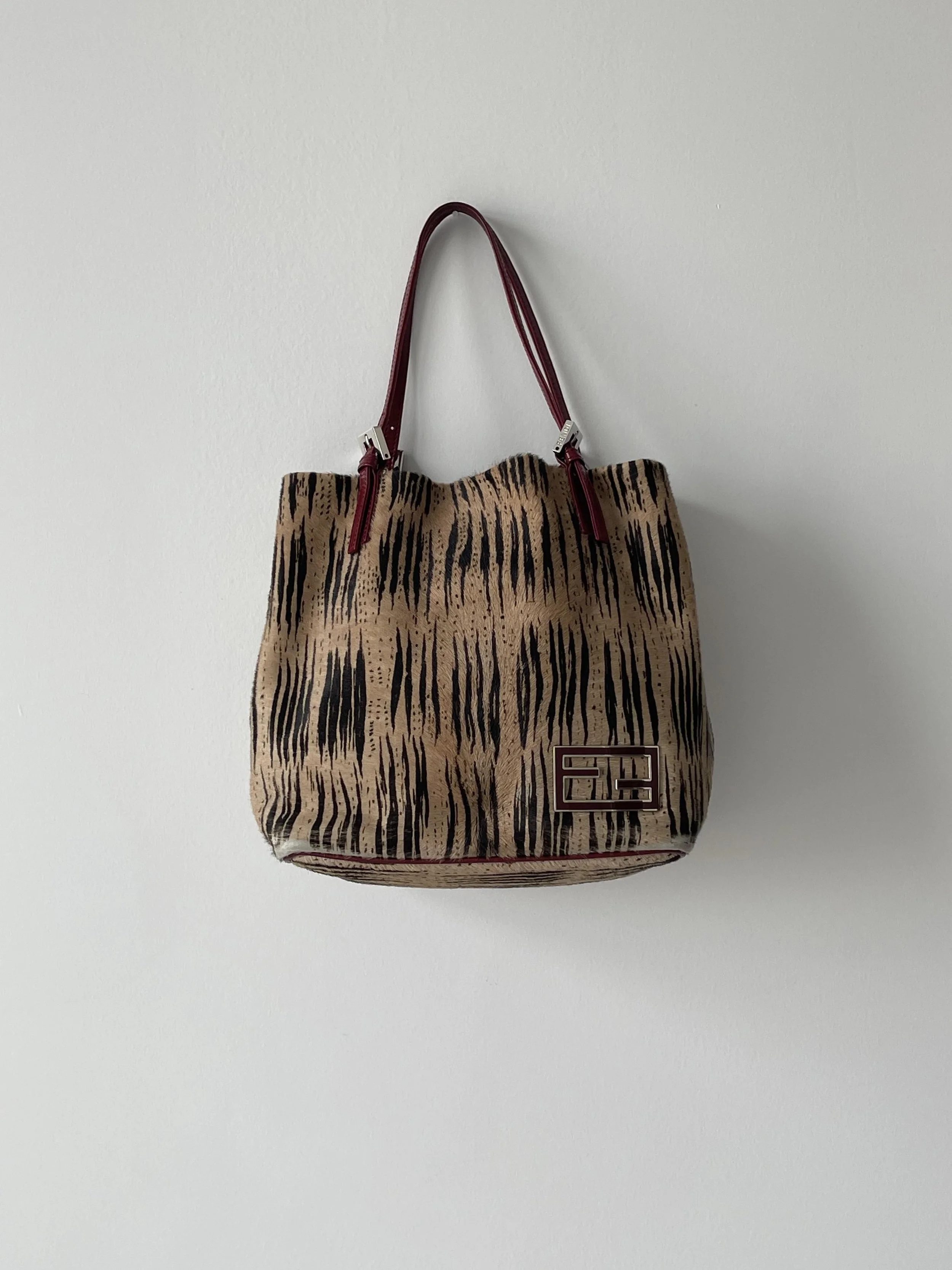 Rare Fendi Ponyhair Tiger Tote