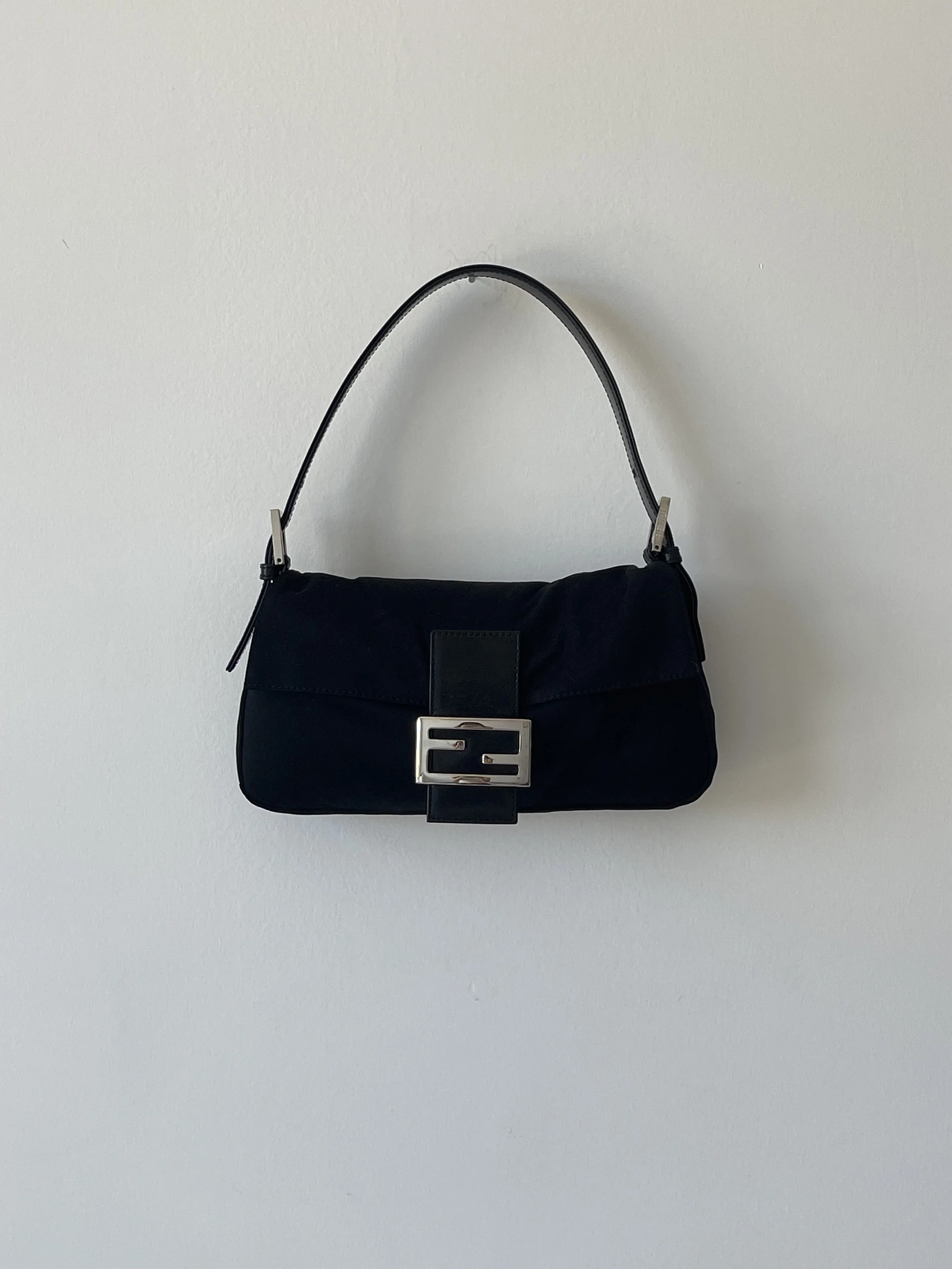 Fendi Baguette Black Neoprene