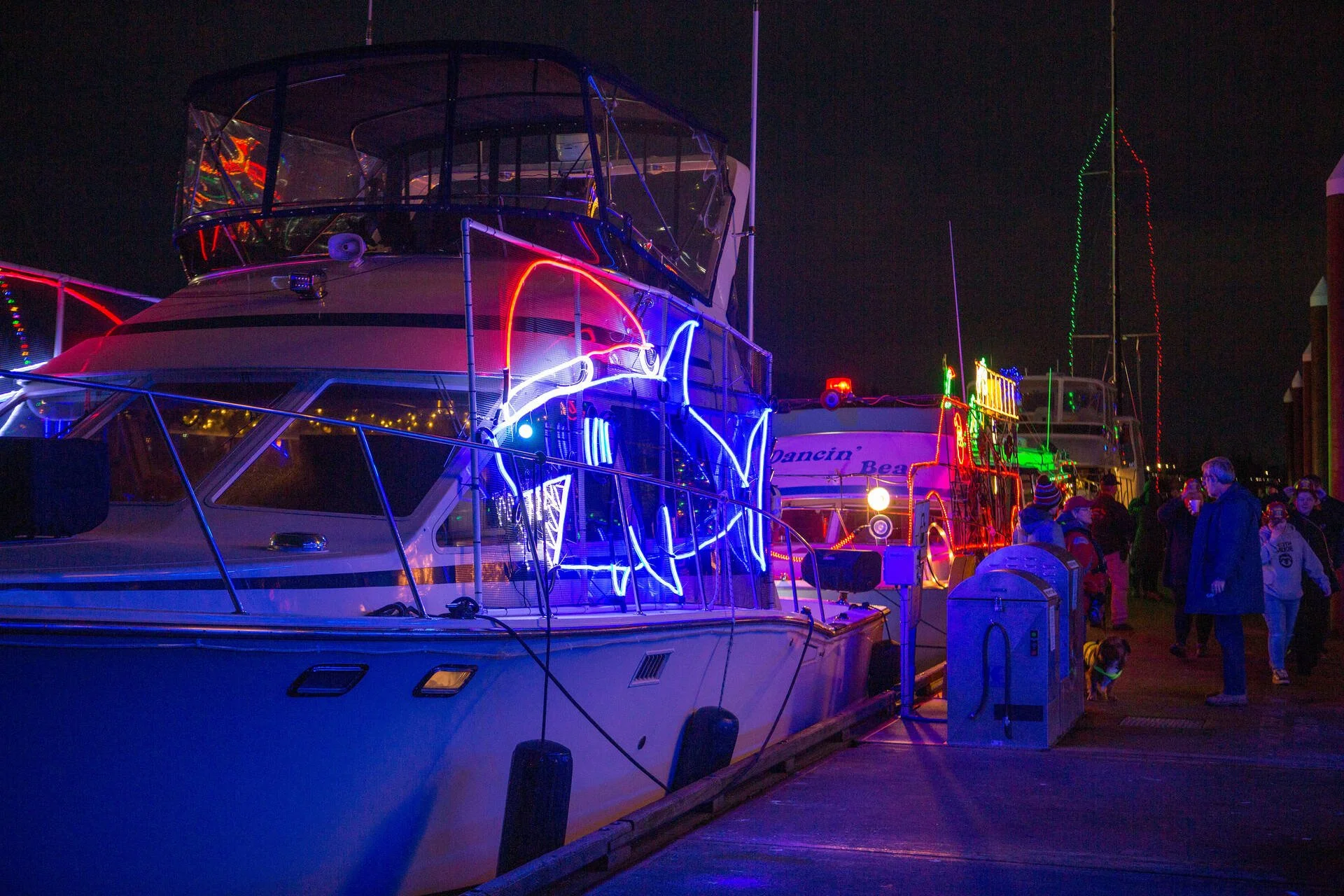 Off the Clock docked at St. Helens