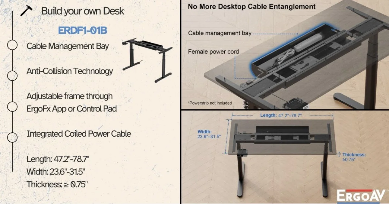 We launched a new product, and I led a cross-functional effort to create a see-through image that highlights the desk’s key features and unique frame design for maximum visual impact.