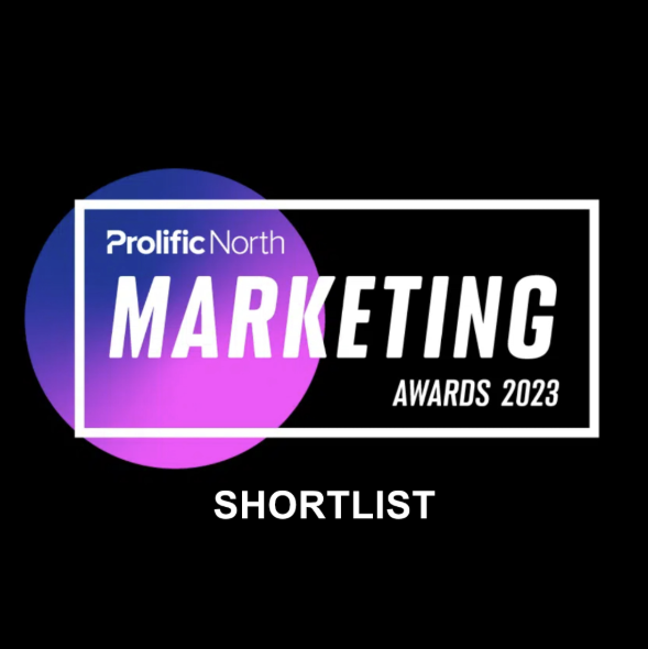 Prolific North Marketing Awards 2023 Shortlist badge