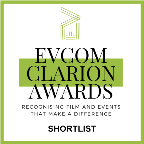 EVCOM Clarion Awards Shortlist badge
