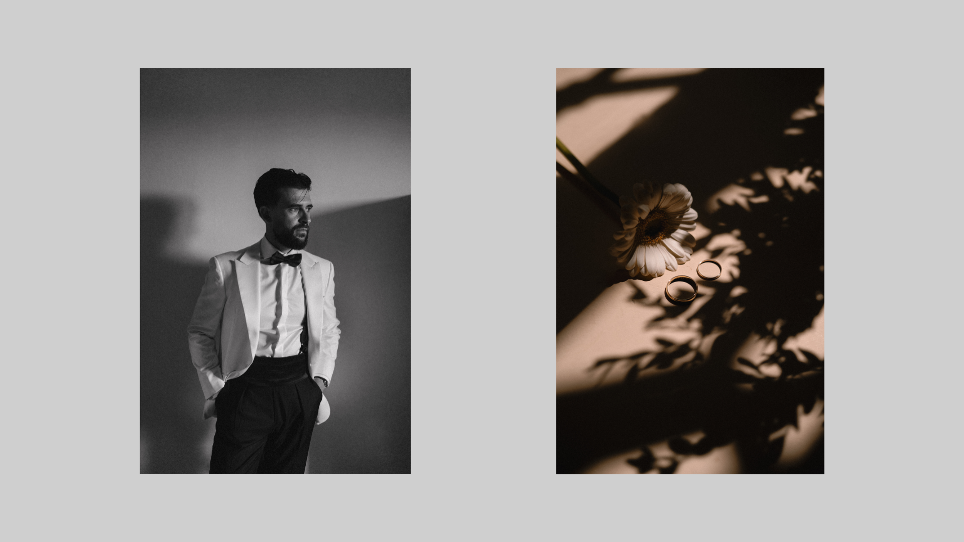 Contraluz creativo y foto de boda con luz marcada y natural