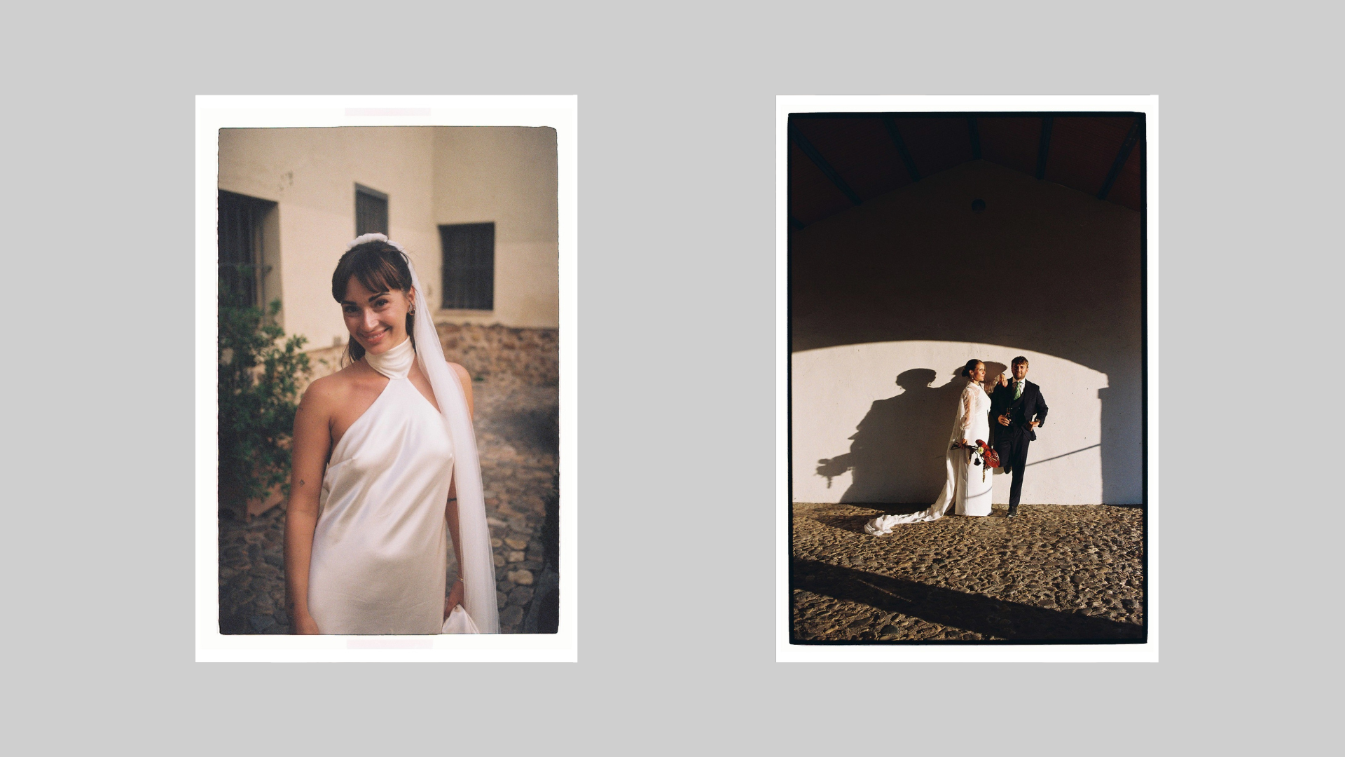 Fotografía de boda en finca al atardecer con luz dorada