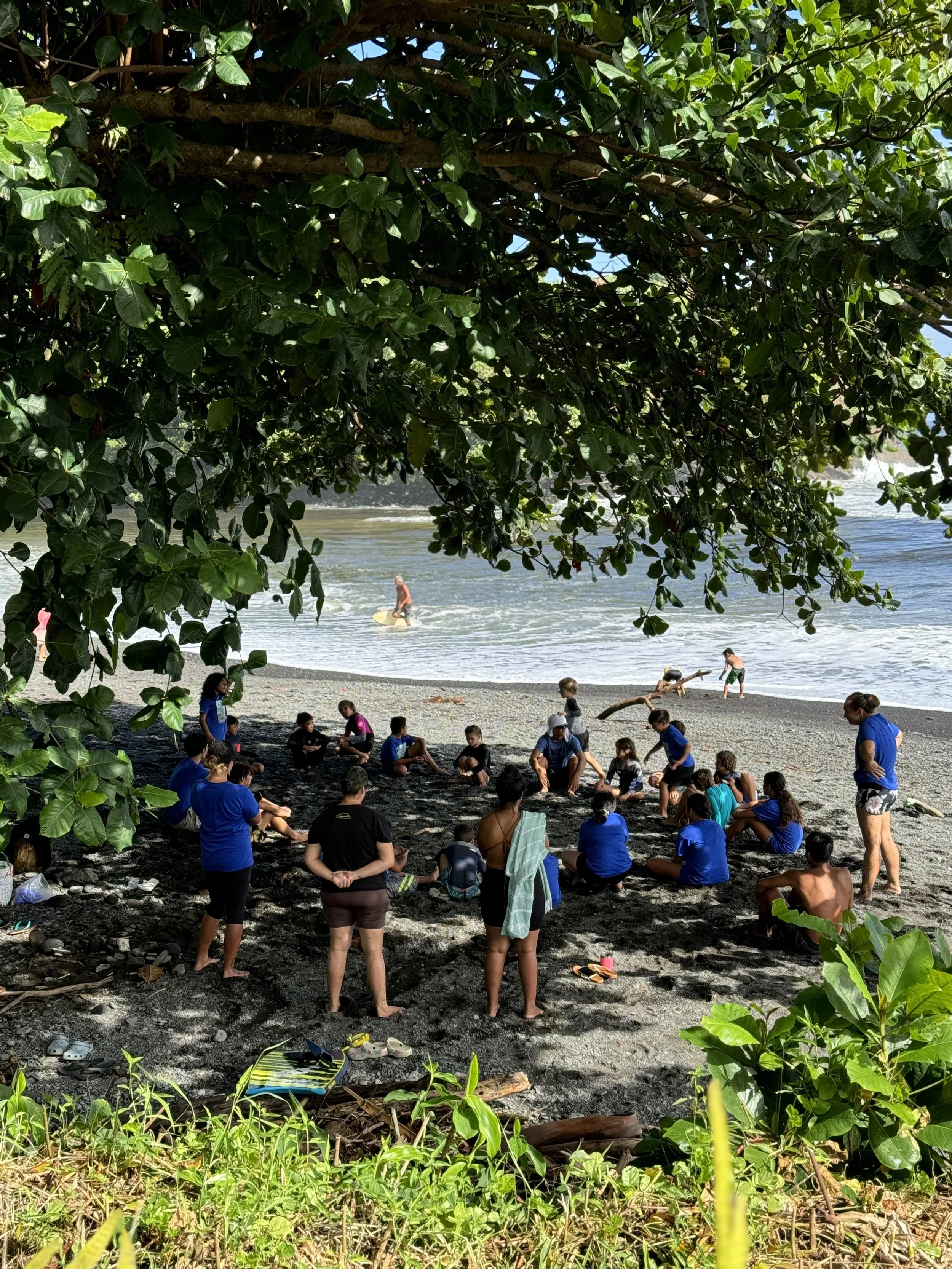 The beginning of our partnership with KS Kaiāulu and our very first 360Hilo Keiki Bodyboarding Clinic held on November 16, 2024 at Honoliʻi Paka