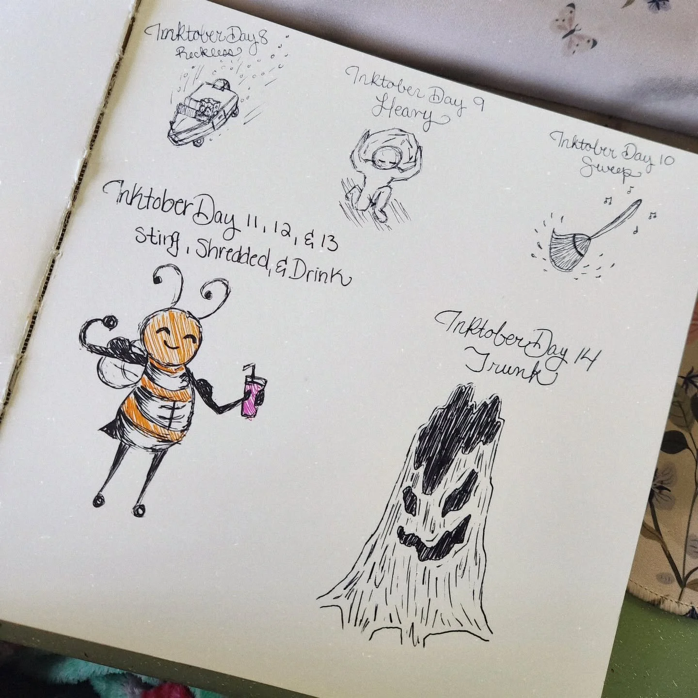 Inktober Days 8 through 14
.
.
.
#inktober #inktober2025 #drawing #sketch #art #artchallenge