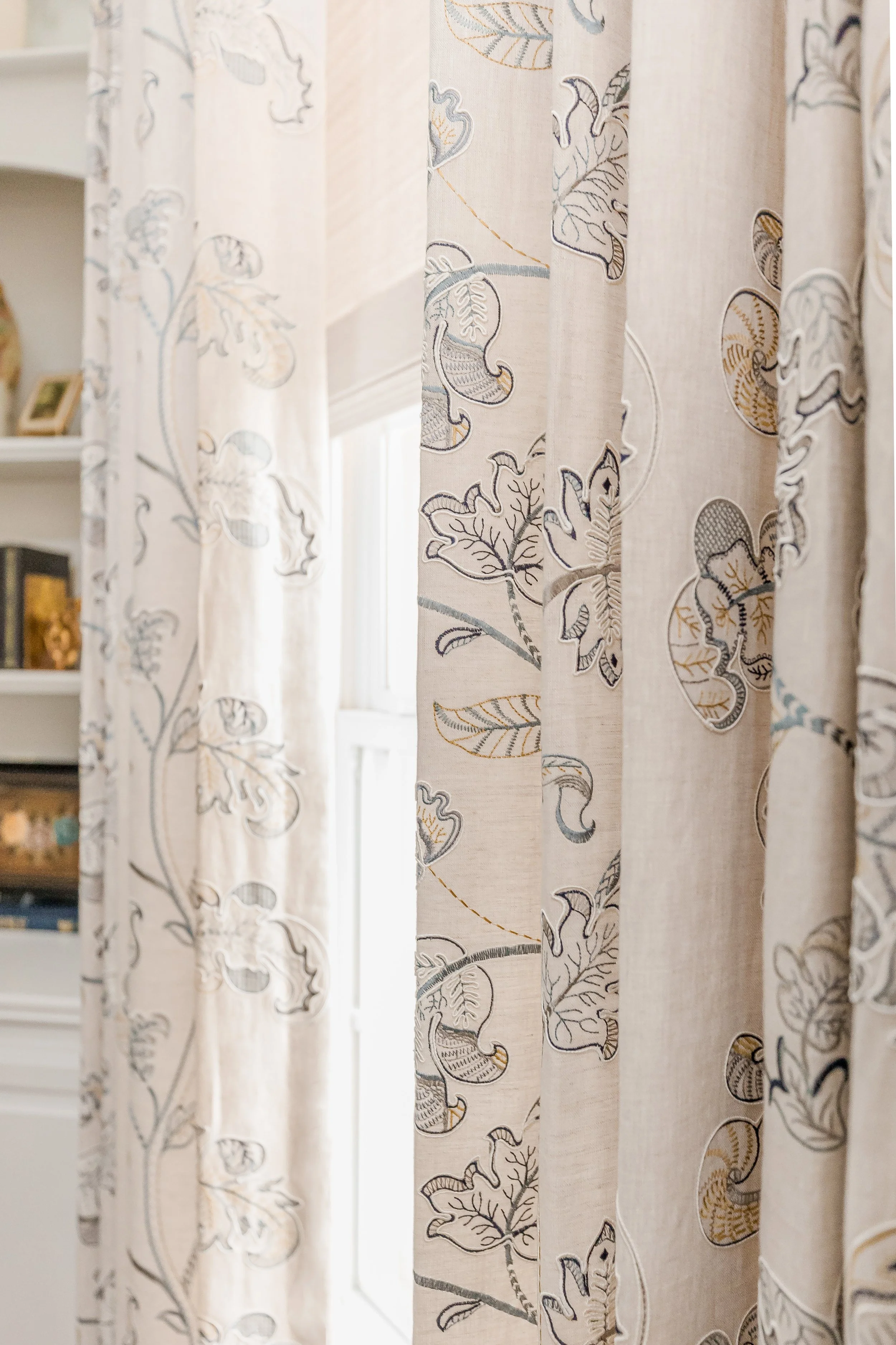 Close-up detail shots from Heron Drive showcase custom finishes, window treatments, furnishings, and carefully curated textures by Cossart Design. Each vignette highlights the craftsmanship, intentional design, and elevated style that define this qui