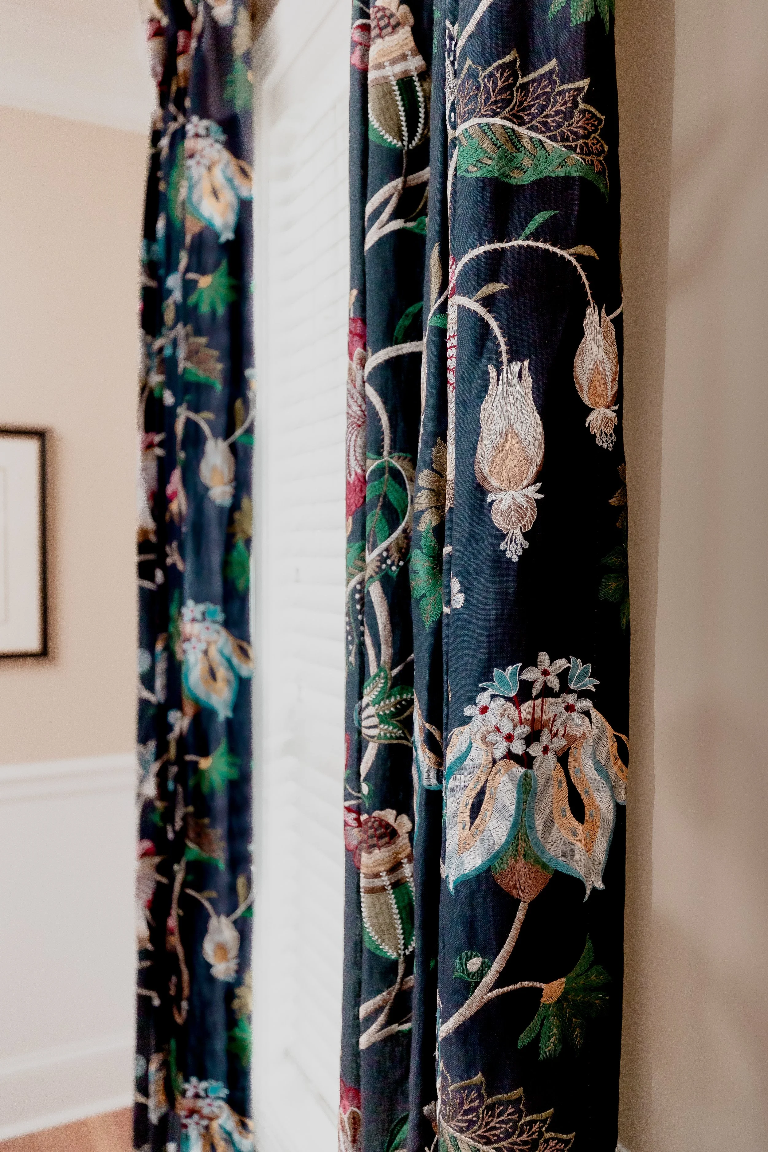 Close-up detail shots from Heron Drive showcase custom finishes, window treatments, furnishings, and carefully curated textures by Cossart Design. Each vignette highlights the craftsmanship, intentional design, and elevated style that define this qui