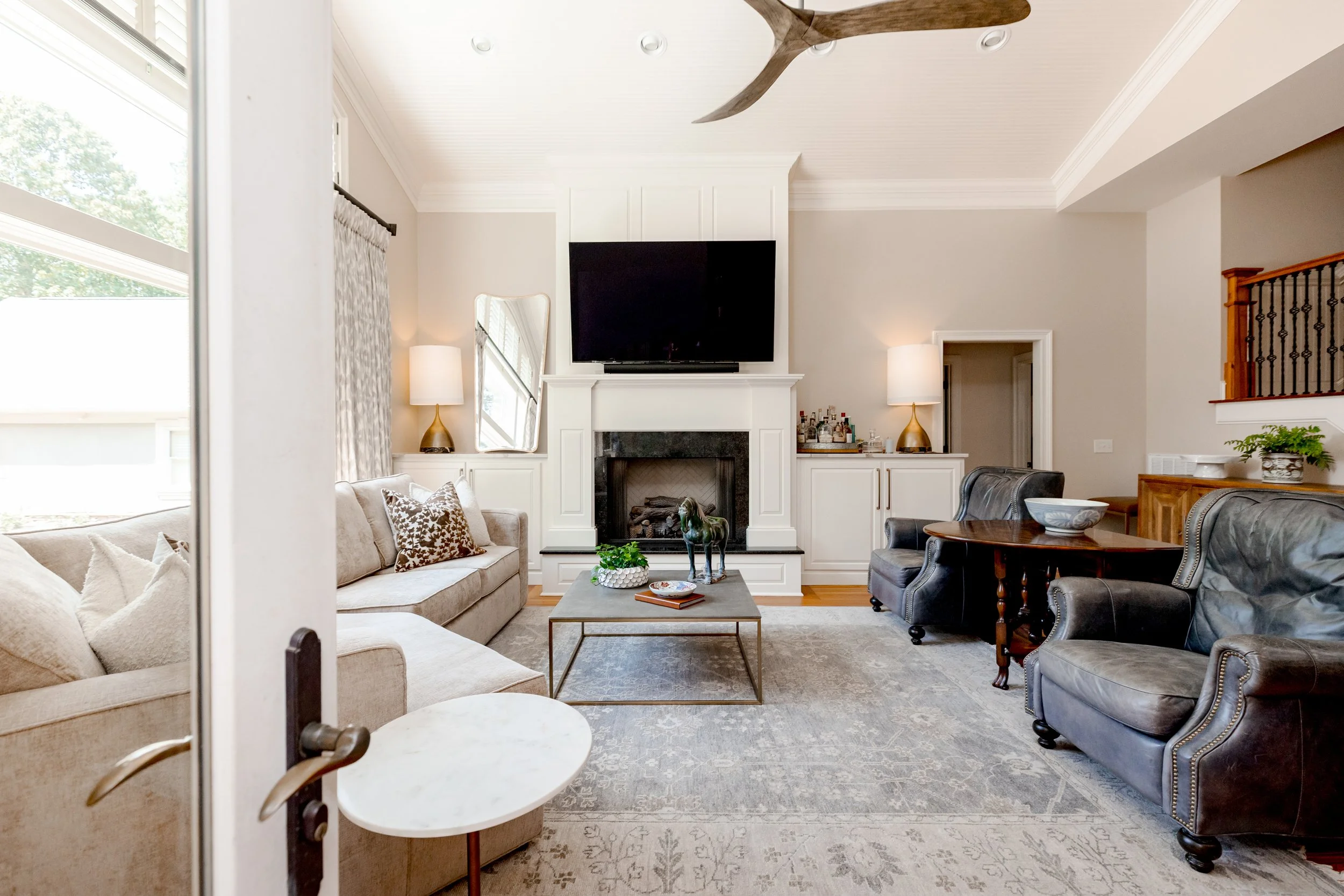 A beautifully layered living room designed for everyday comfort and effortless gathering. Warm textures, timeless finishes, and thoughtful furniture placement create a space that feels welcoming, functional, and lived in.

#InteriorDesign #InteriorDe