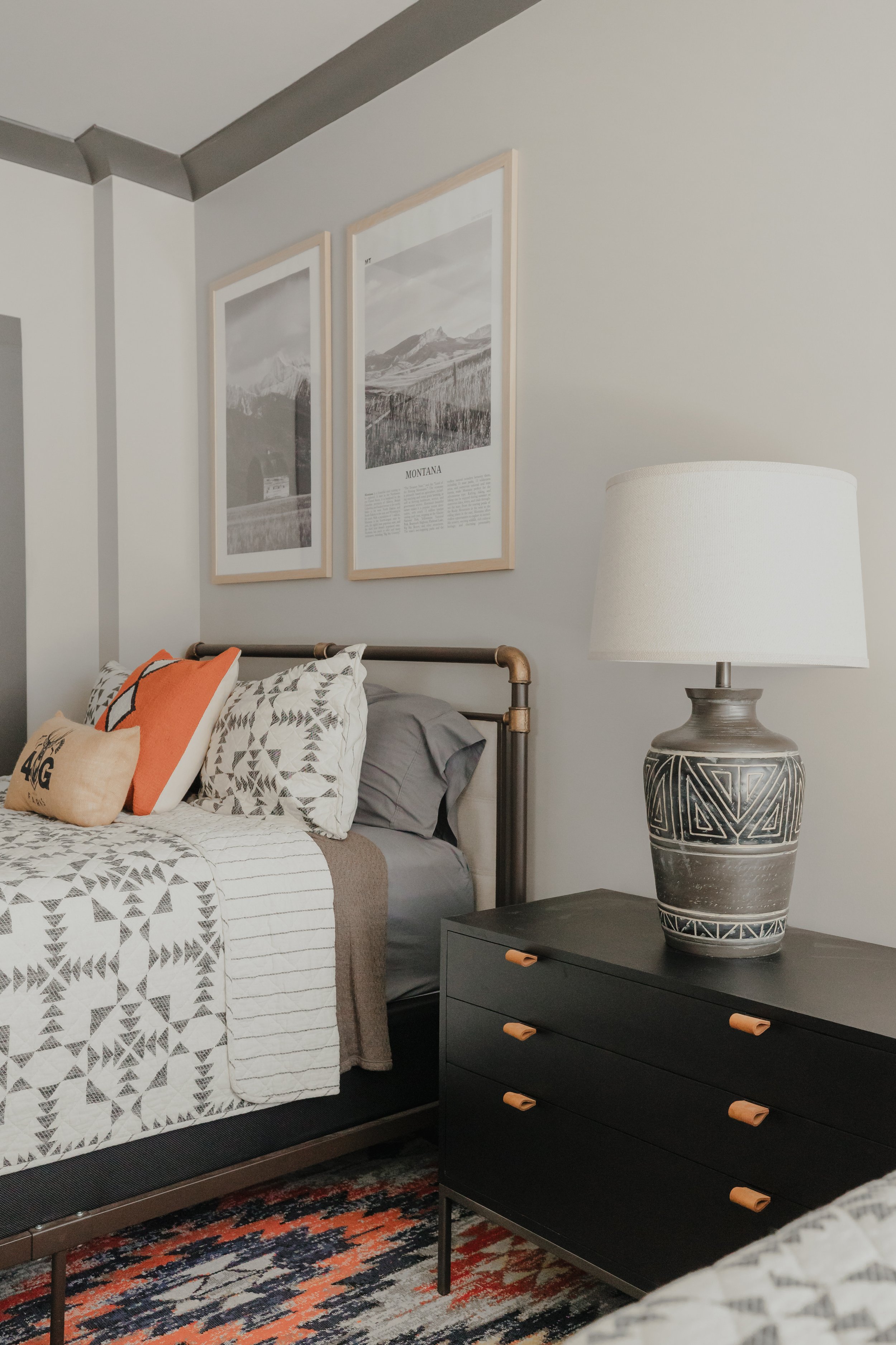 An elevated guest suite designed by Cossart Design, where thoughtful layout, custom furnishings, and rich textures create a welcoming and stylish retreat. The suite balances comfort with design excellence, offering guests a space that feels both luxu