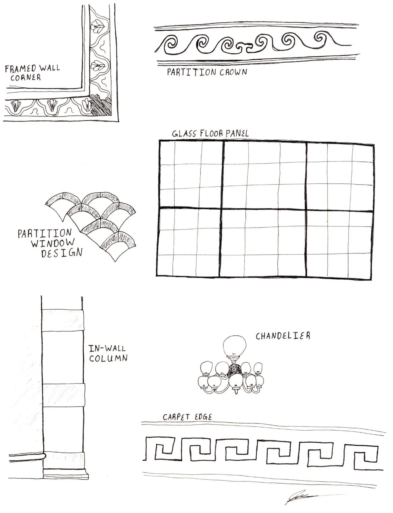 Vignettes from the cultural center in Chicago