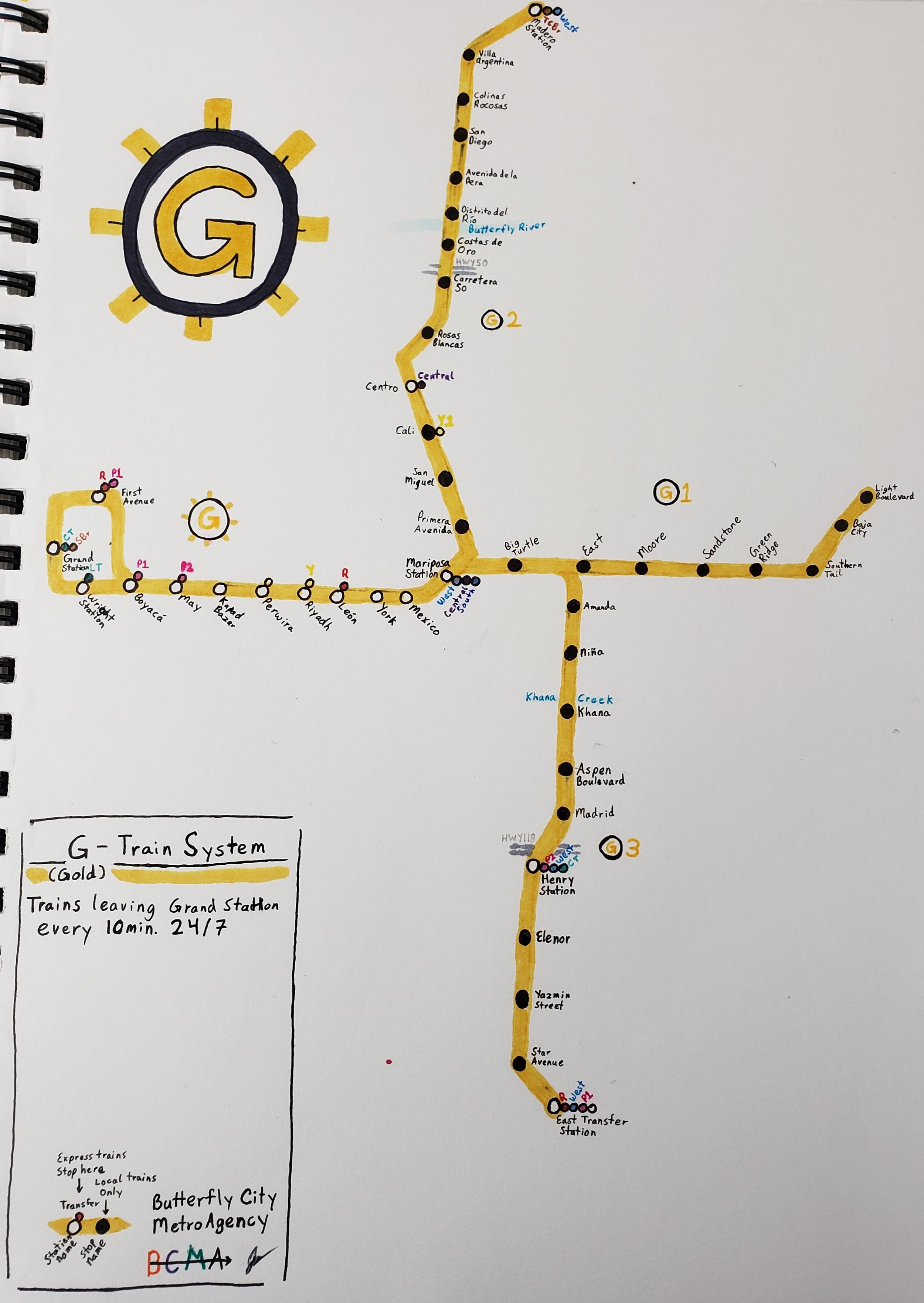 The G-Train of Butterfly City