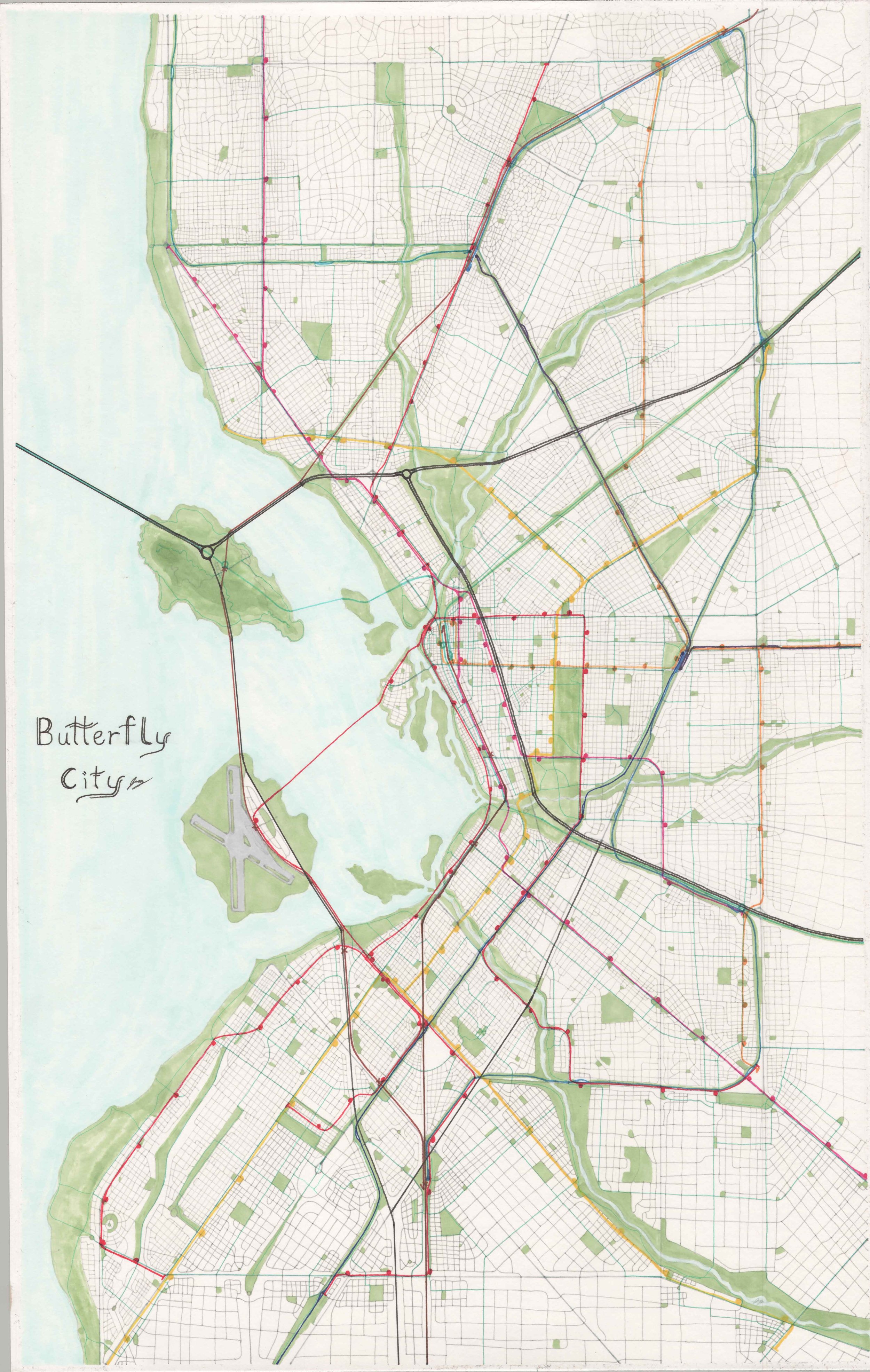 Butterfly City Map