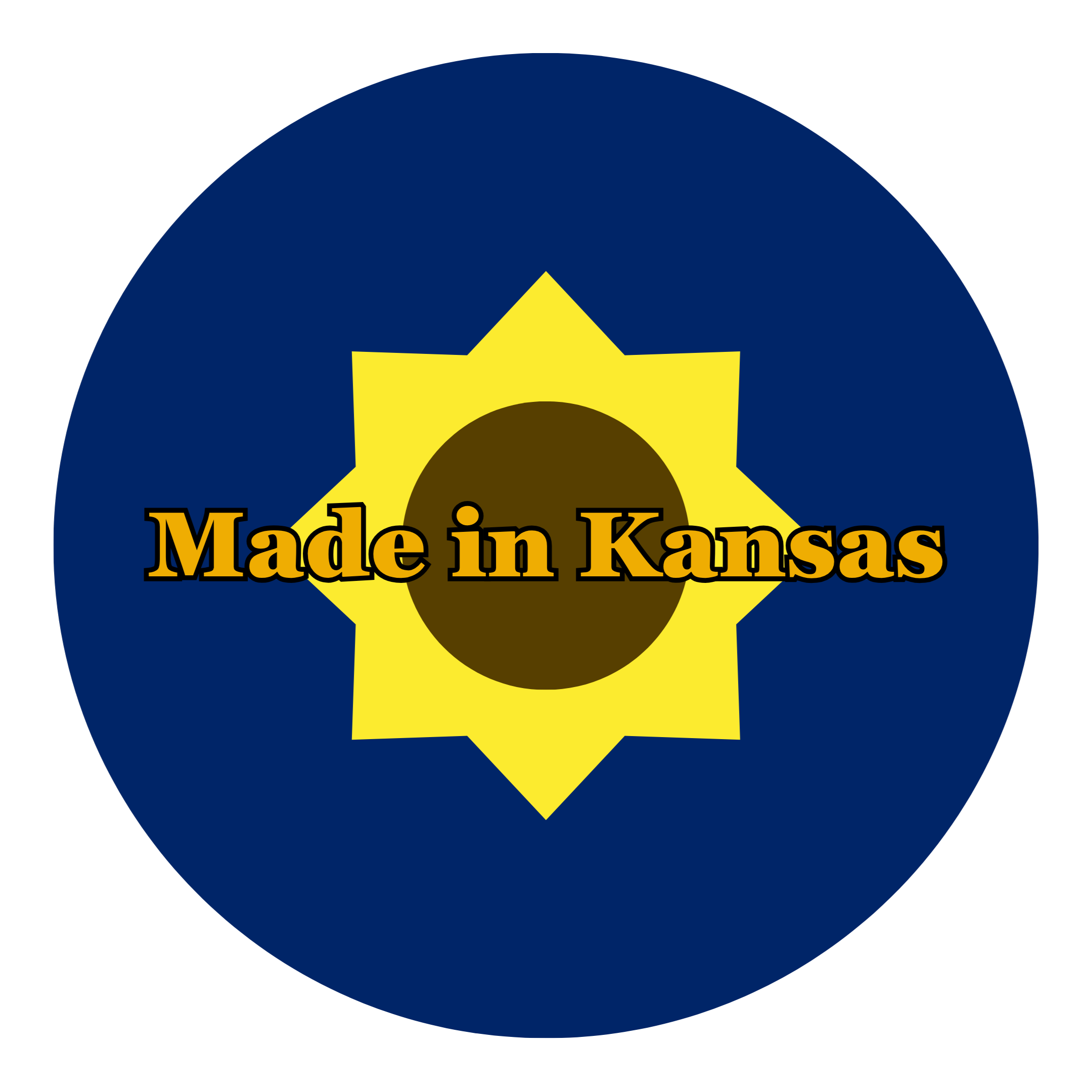 A label designed for a sense of sunflower pride ~ designed in Canva