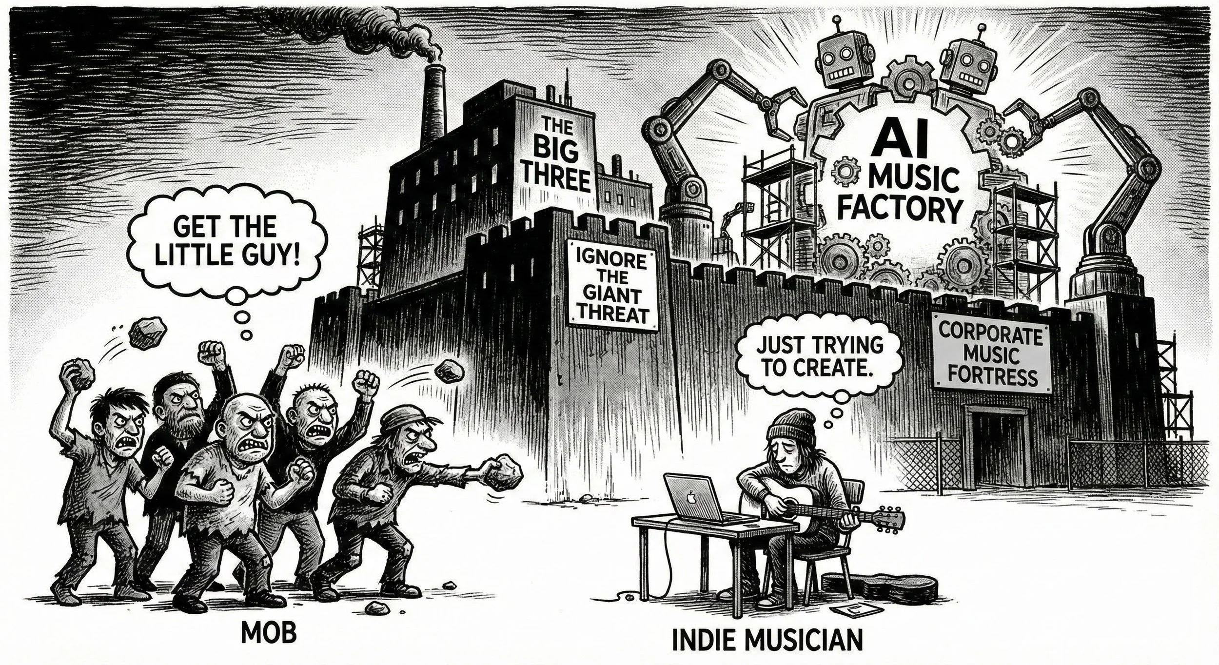 The Great AI Hypocrisy: While You Yelled at Indies, The Major Labels Built the Death Star