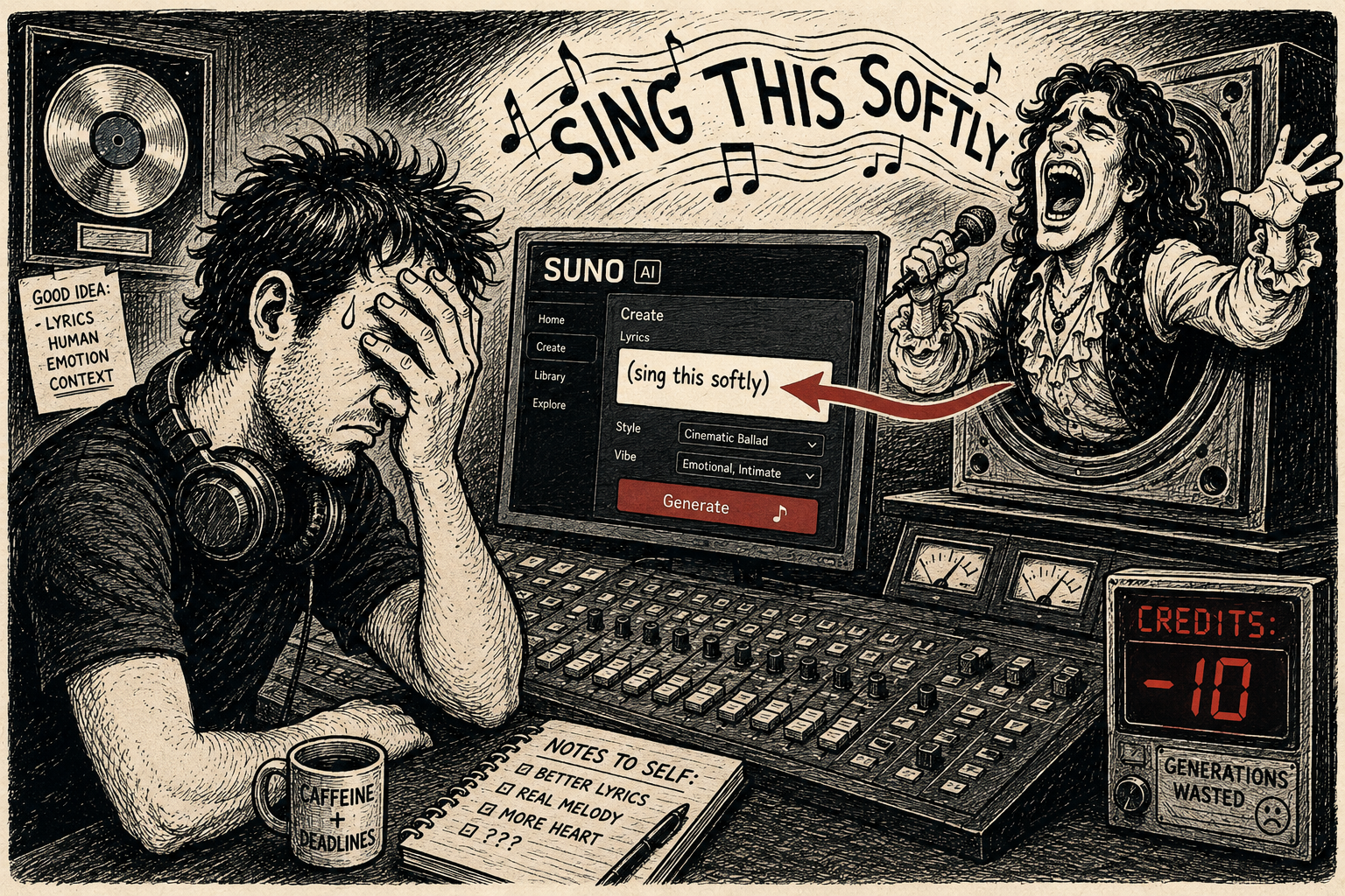 The Accidental Lyric Trap: Why Suno Is Singing Your Stage Directions