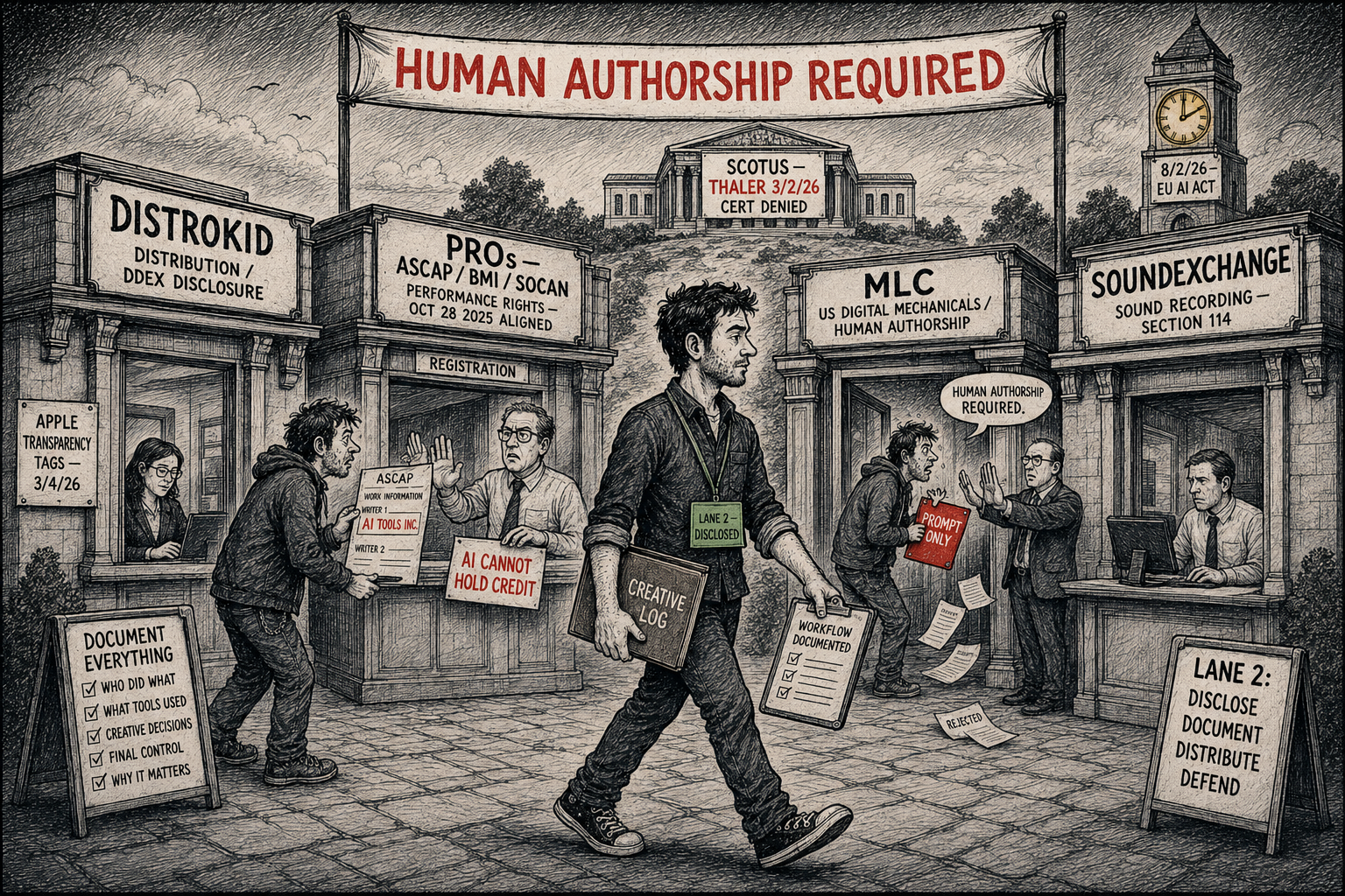 What the 2026 AI Music Policy Landscape Actually Requires of You