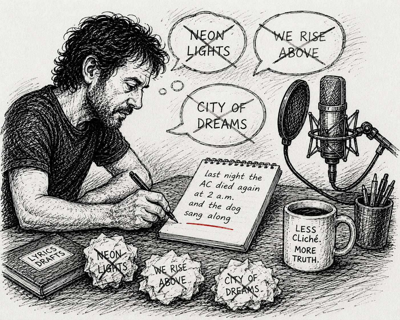 Your Lyrics Are Why People Can Tell It's AI