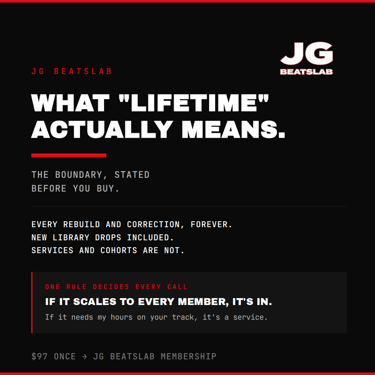 What "Lifetime Membership" Actually Means