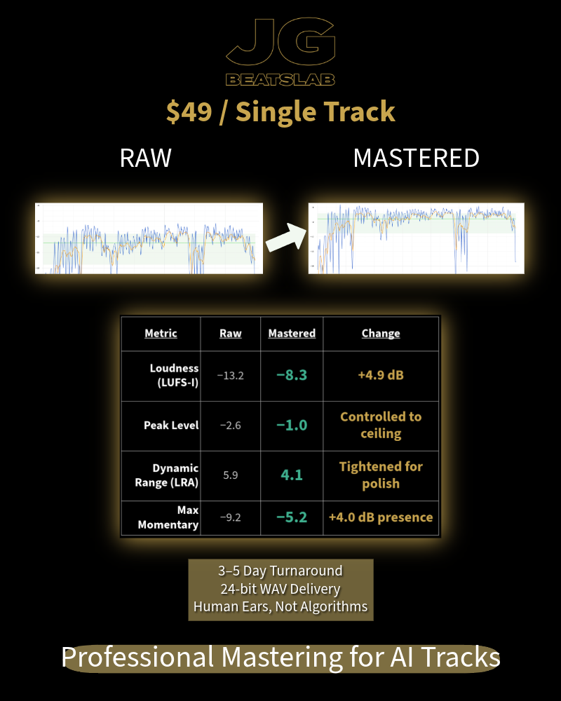 Professional Mastering — Single Track