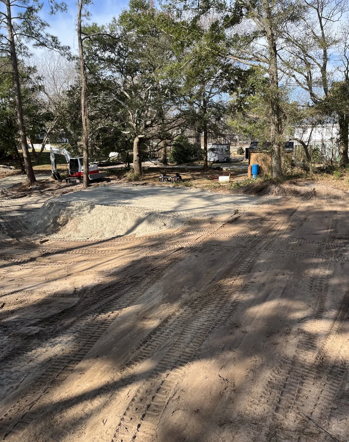 land clearing, Excavation, site prep