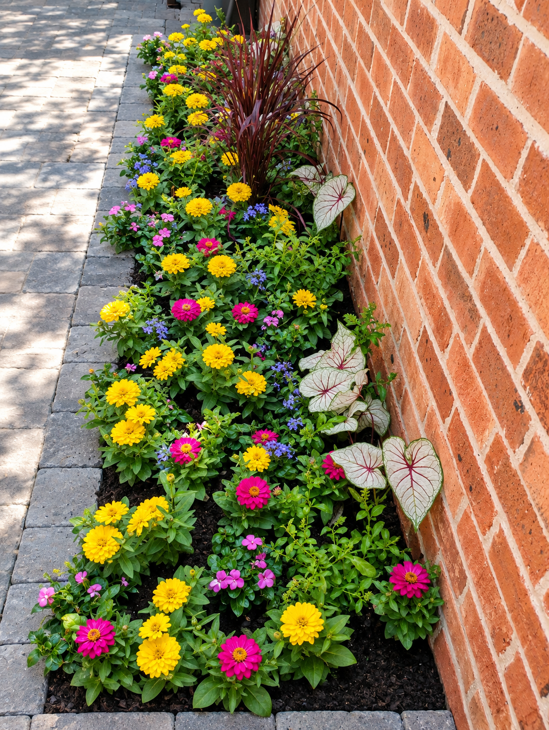 Sunlit Brickside Garden Border.png