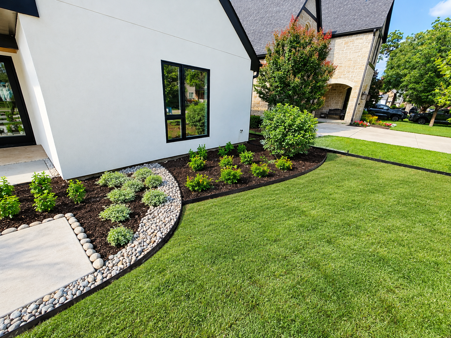 Modern Suburban Garden in Sunshine.png
