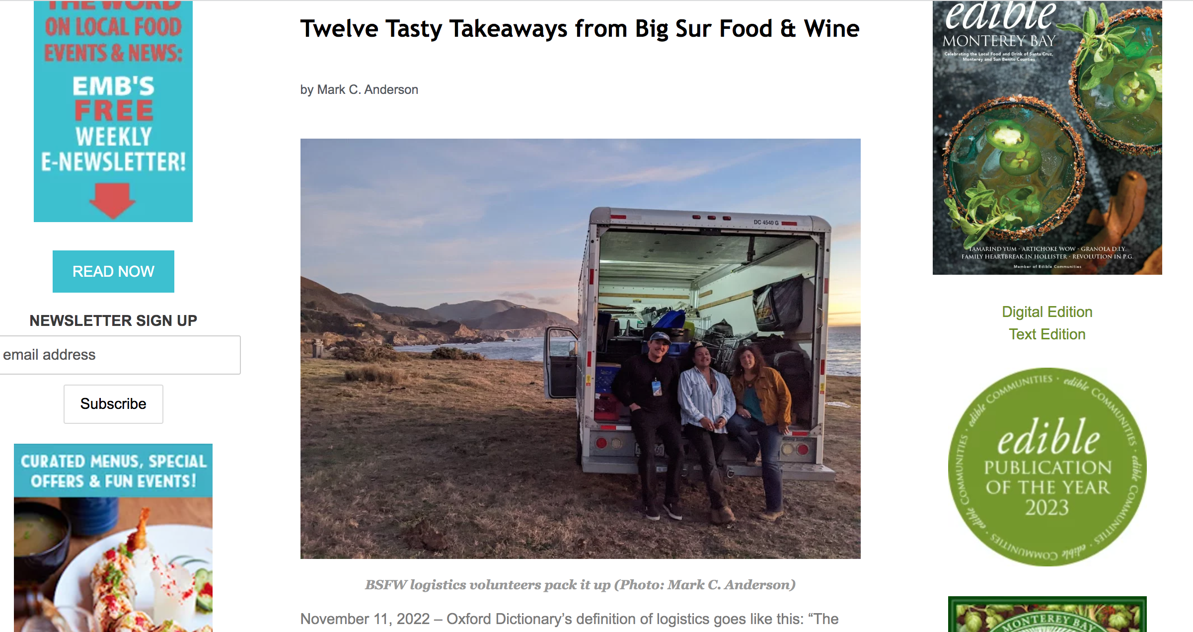 Edible Monterey Bay