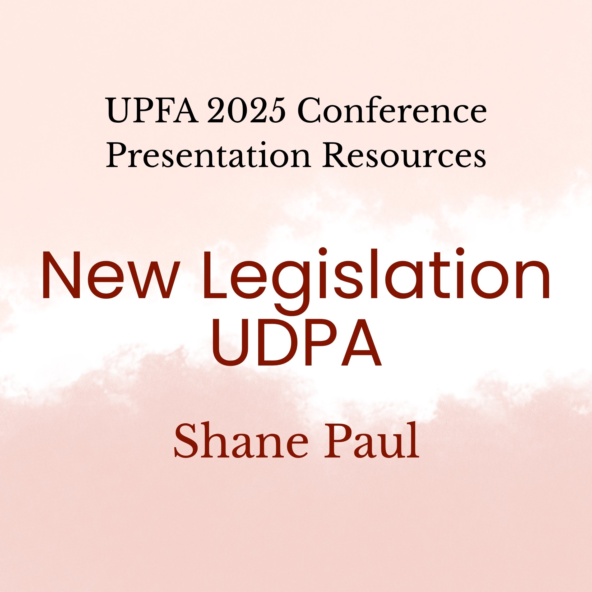 New Legislation UDPA