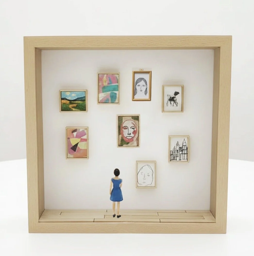 BUILD A TINY ART GALLERY: Miniature Shadow Box Art with artist LARA BLAIR