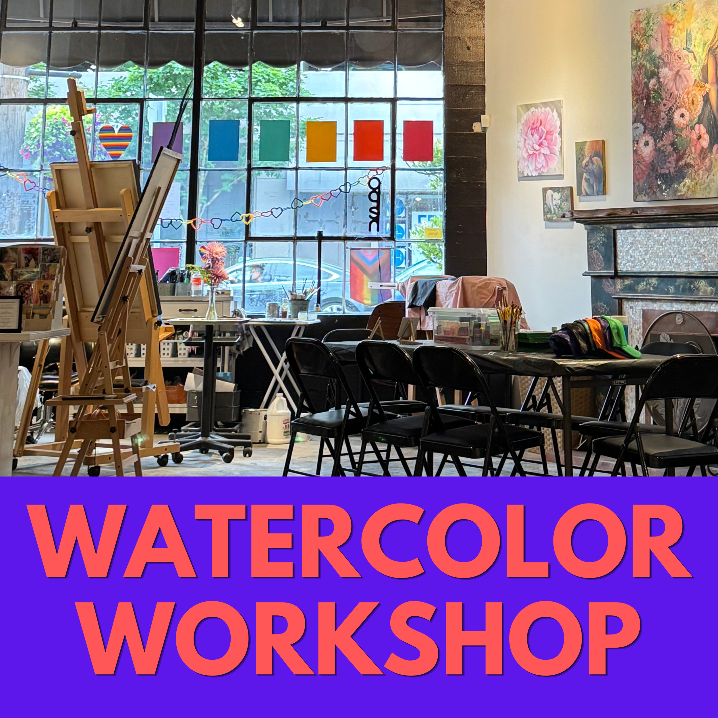WATERCOLOR MOUNTAINS WORKSHOP with Arin Rae 6pm-8pm