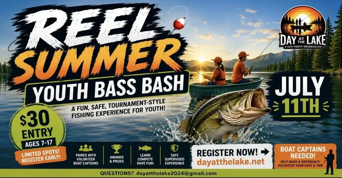 Reel Summer Youth Bass Bash | Alder Lake July 11th, 2026