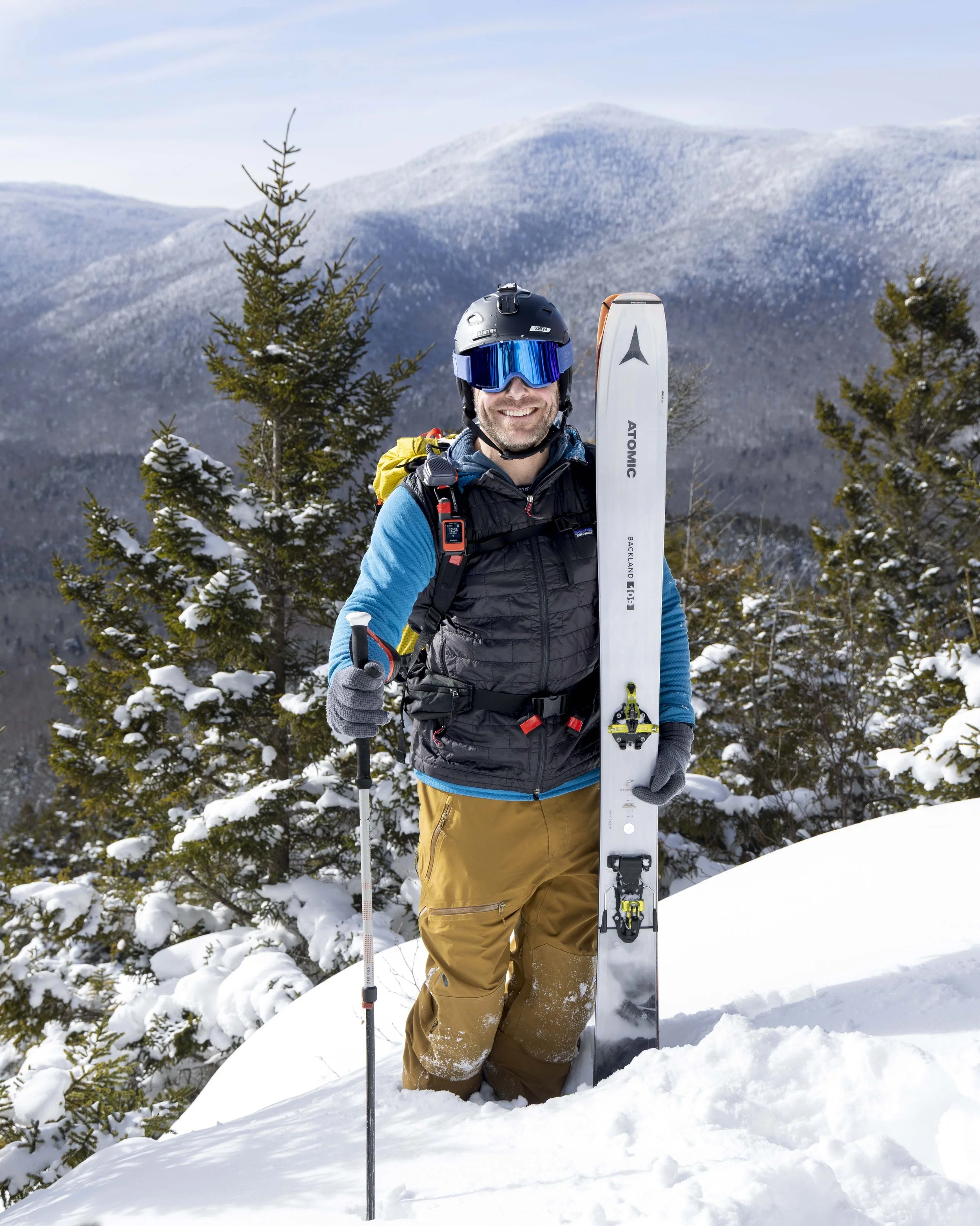 Kyle Bittner, 46er and backcountry skier in the Adirondacks, NY