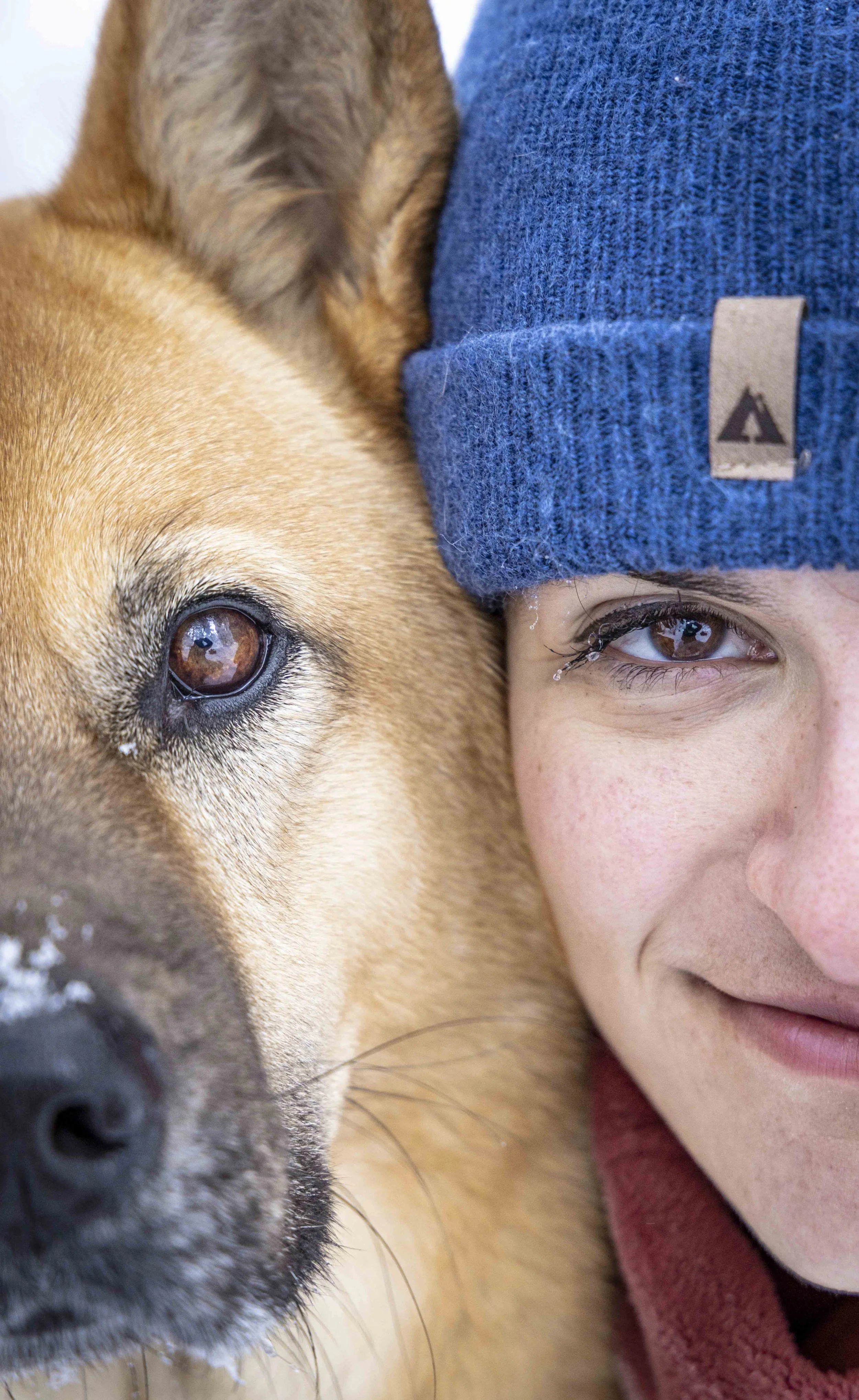 Melina Thibault and Bandit, 46ers on Whiteface Mountain, Adirondacks, NY