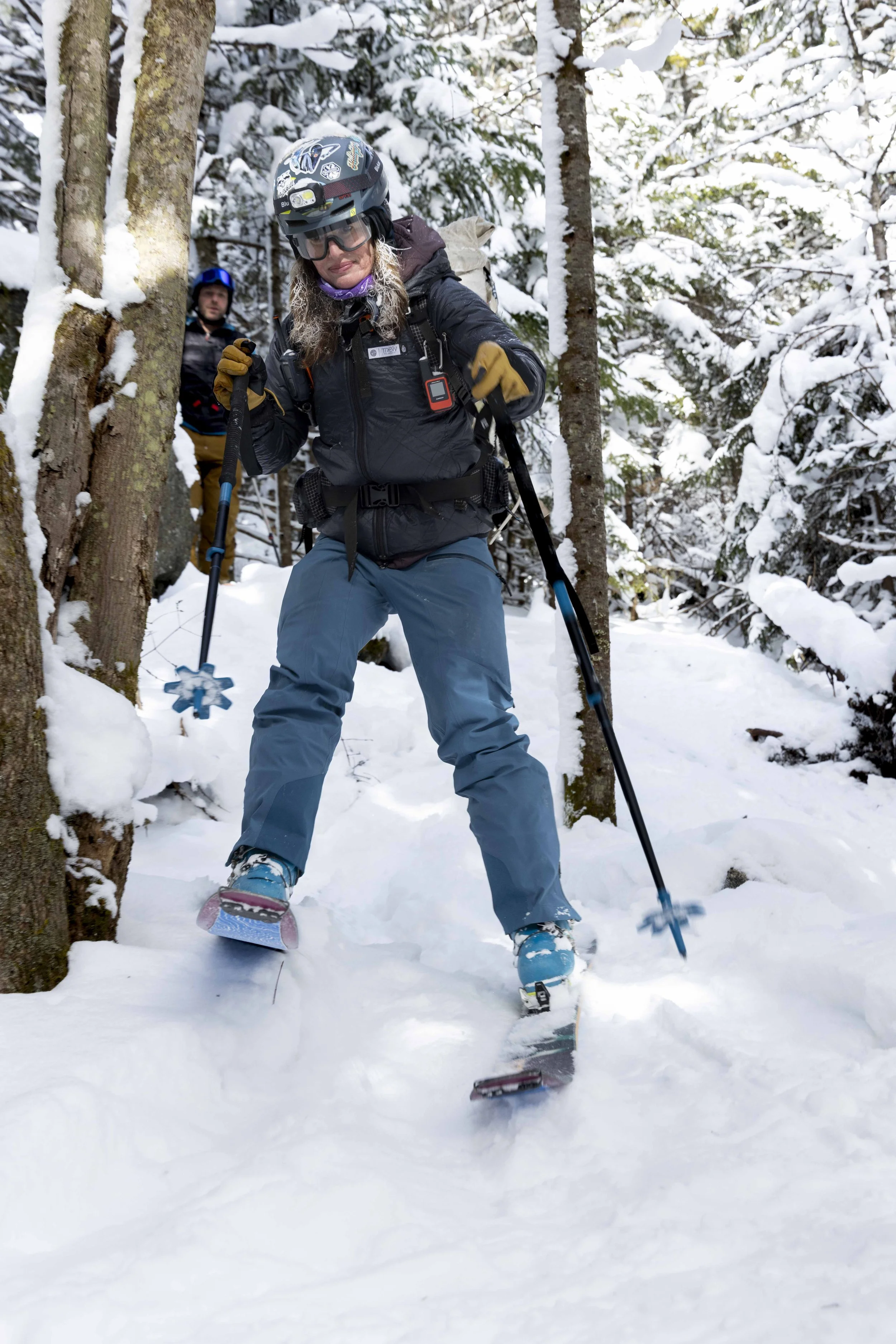 Julie McGuire Backcountry Skiing in the Adirondacks, NY