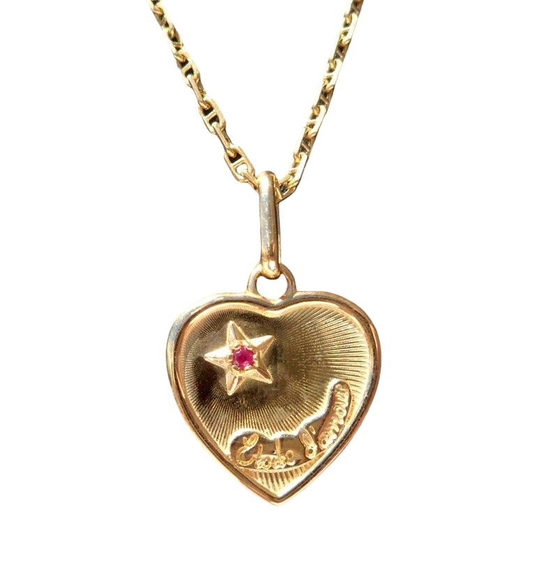 Pendentif Charm « Etoile d’amour » , signé Etoile d’amour, or 18 carats.