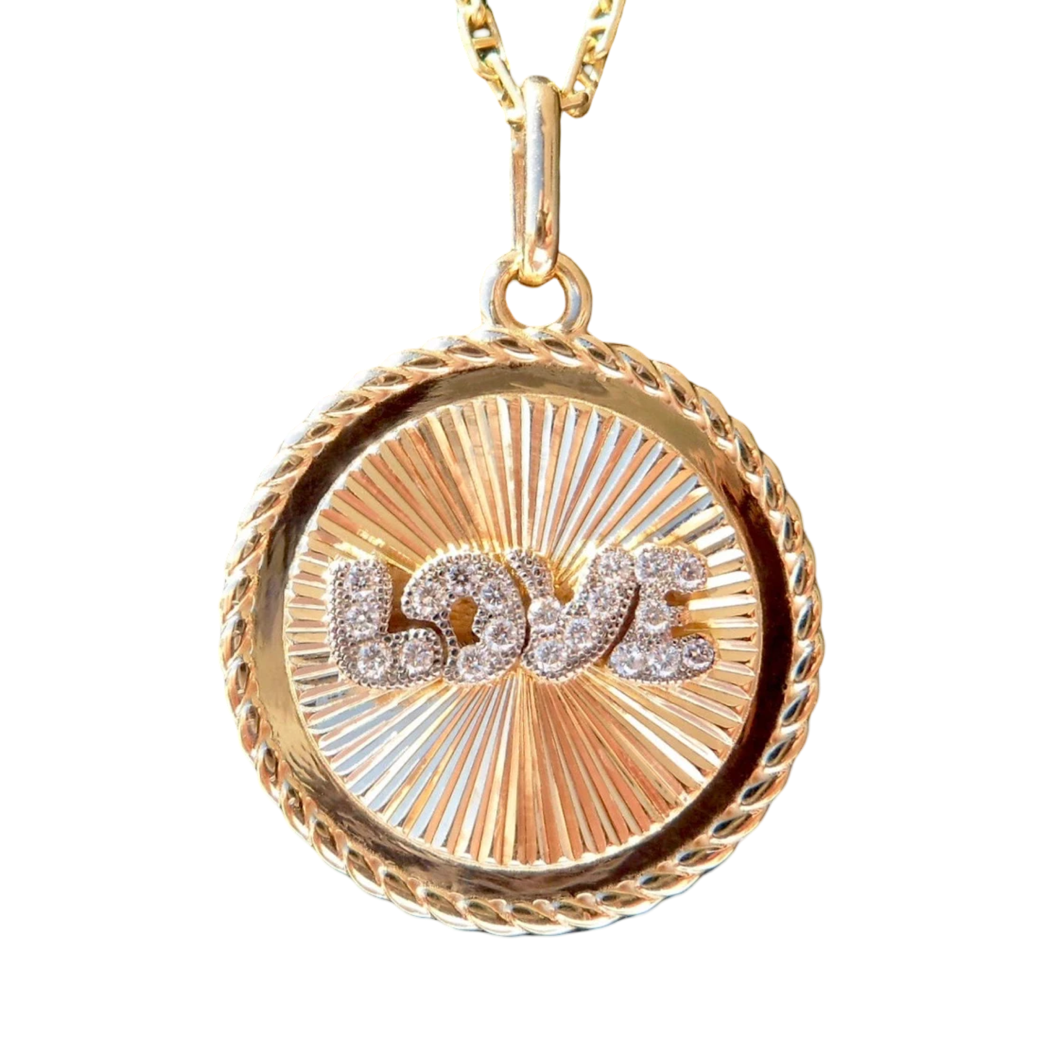 ' Love ' Charm / Love pendant, diamonds, 18k Gold
