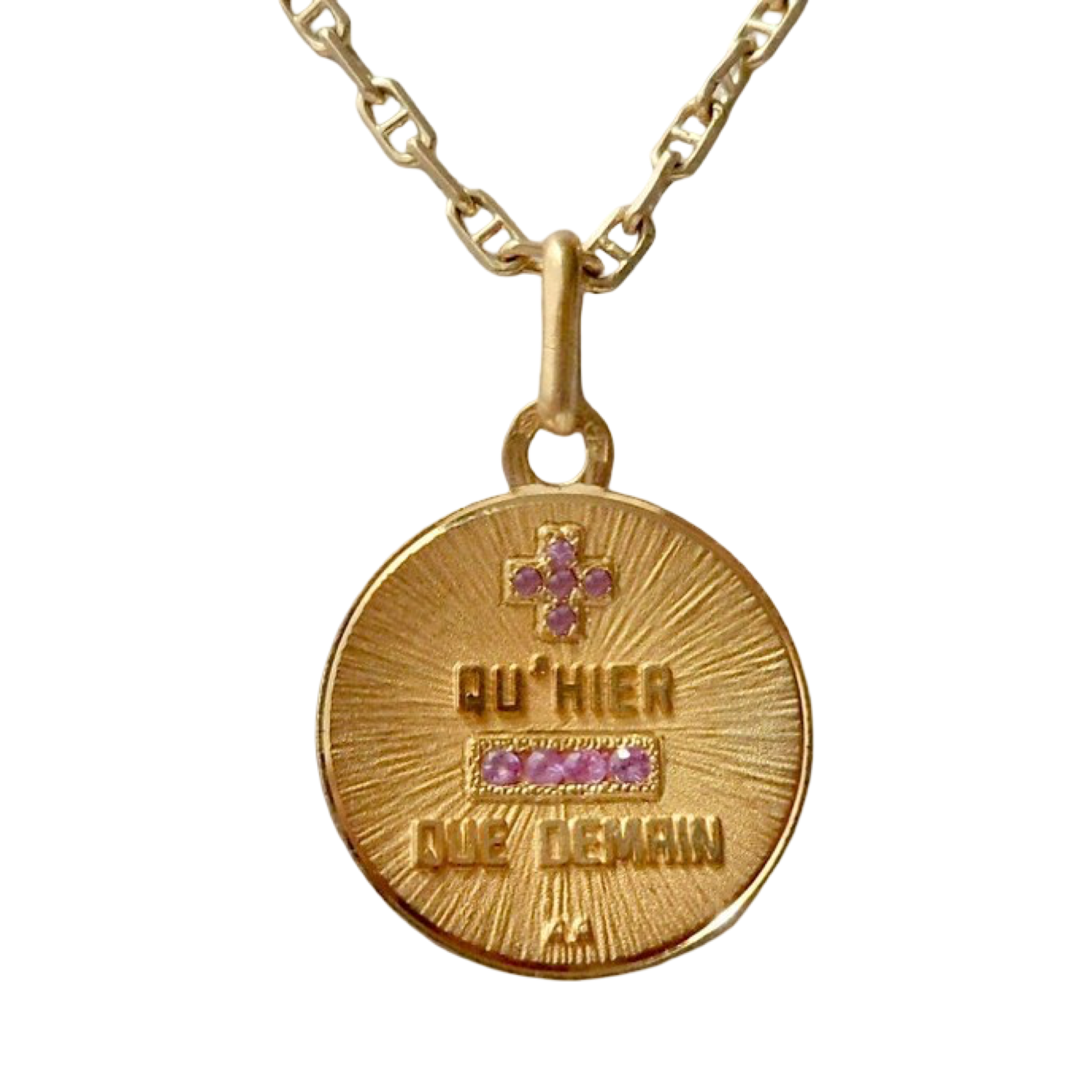 Vintage French ' + qu'hier - que demain ' Charm