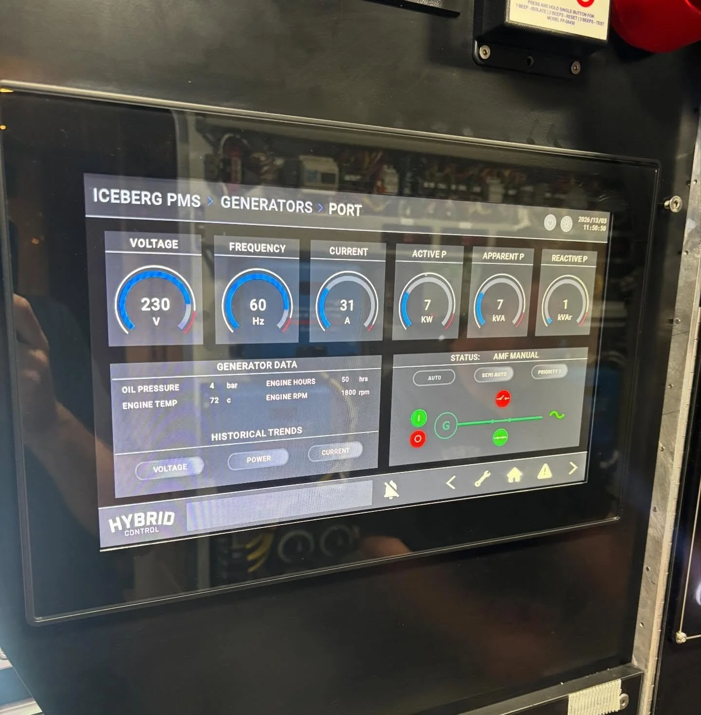 The team completed this PMS upgrade onboard a 35m exploration pleasure vessel. The systems utilised @deif_group new IE150 Marine controllers, Deif AGI high definition touch screen and Hybrid Electrical&rsquo;s custom HMI interface software.

This ret