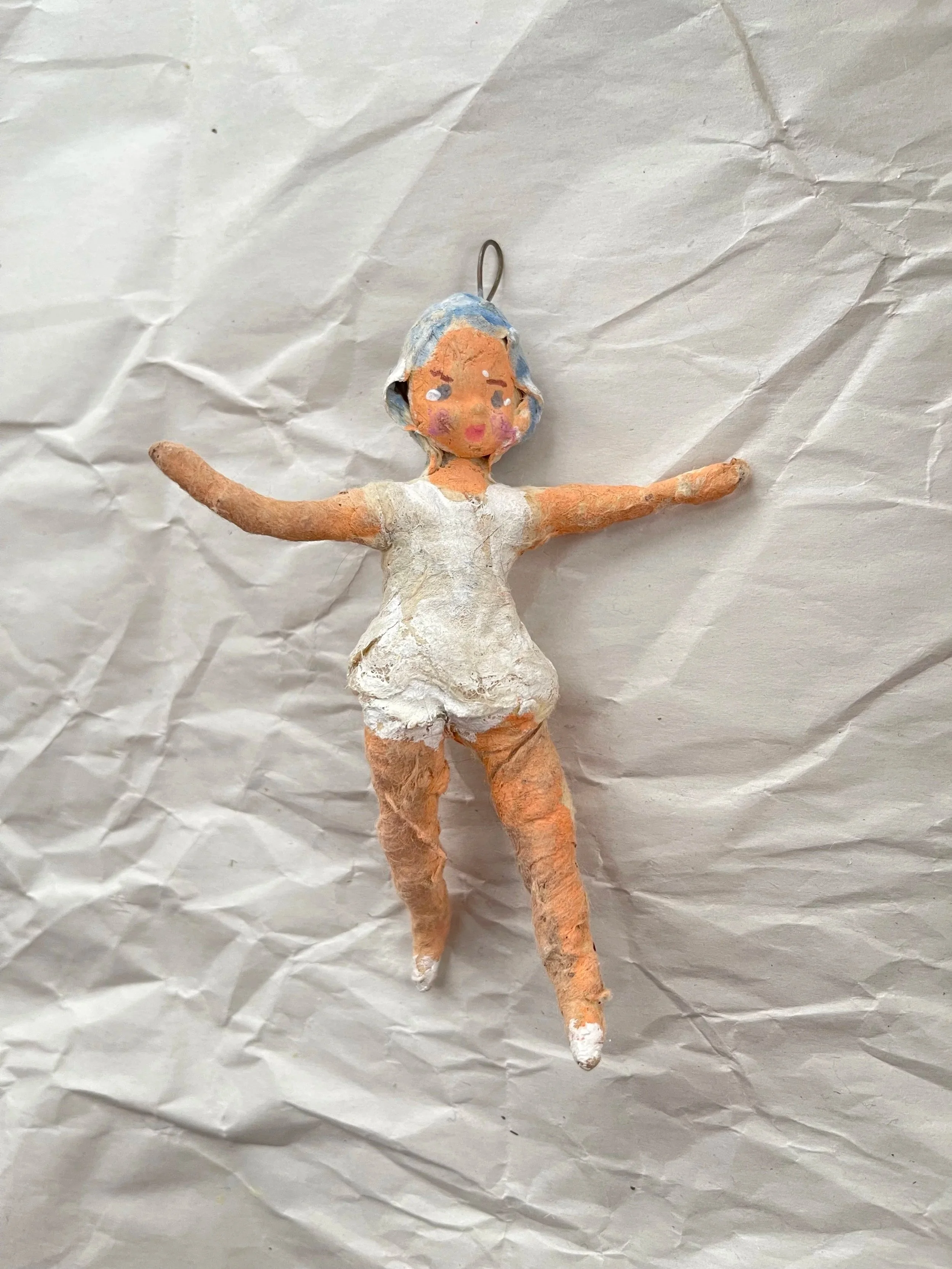 Spun Cotton Ornament- Acrobat Girl.