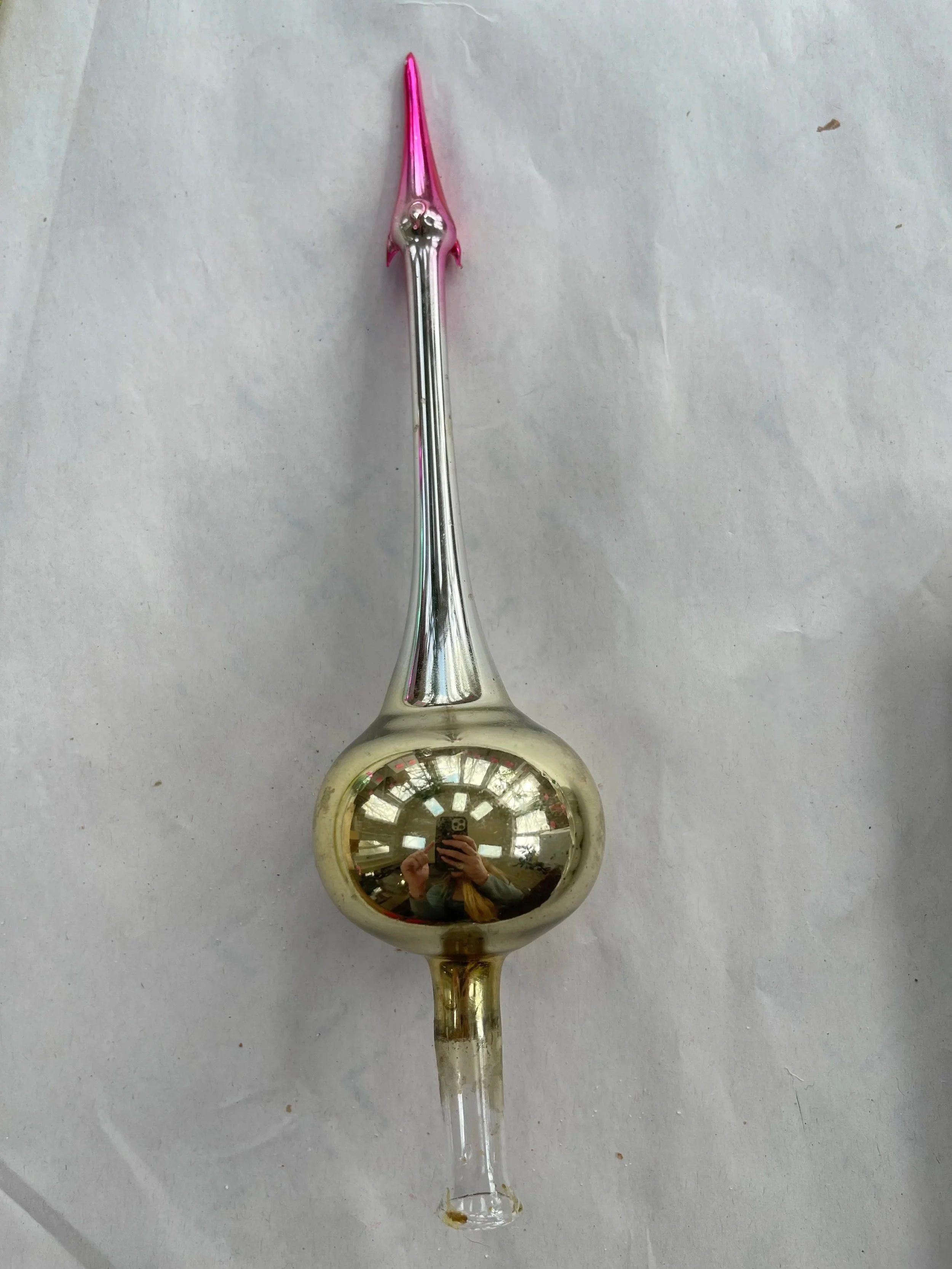 USSR Space-Age Glass Tree Topper.