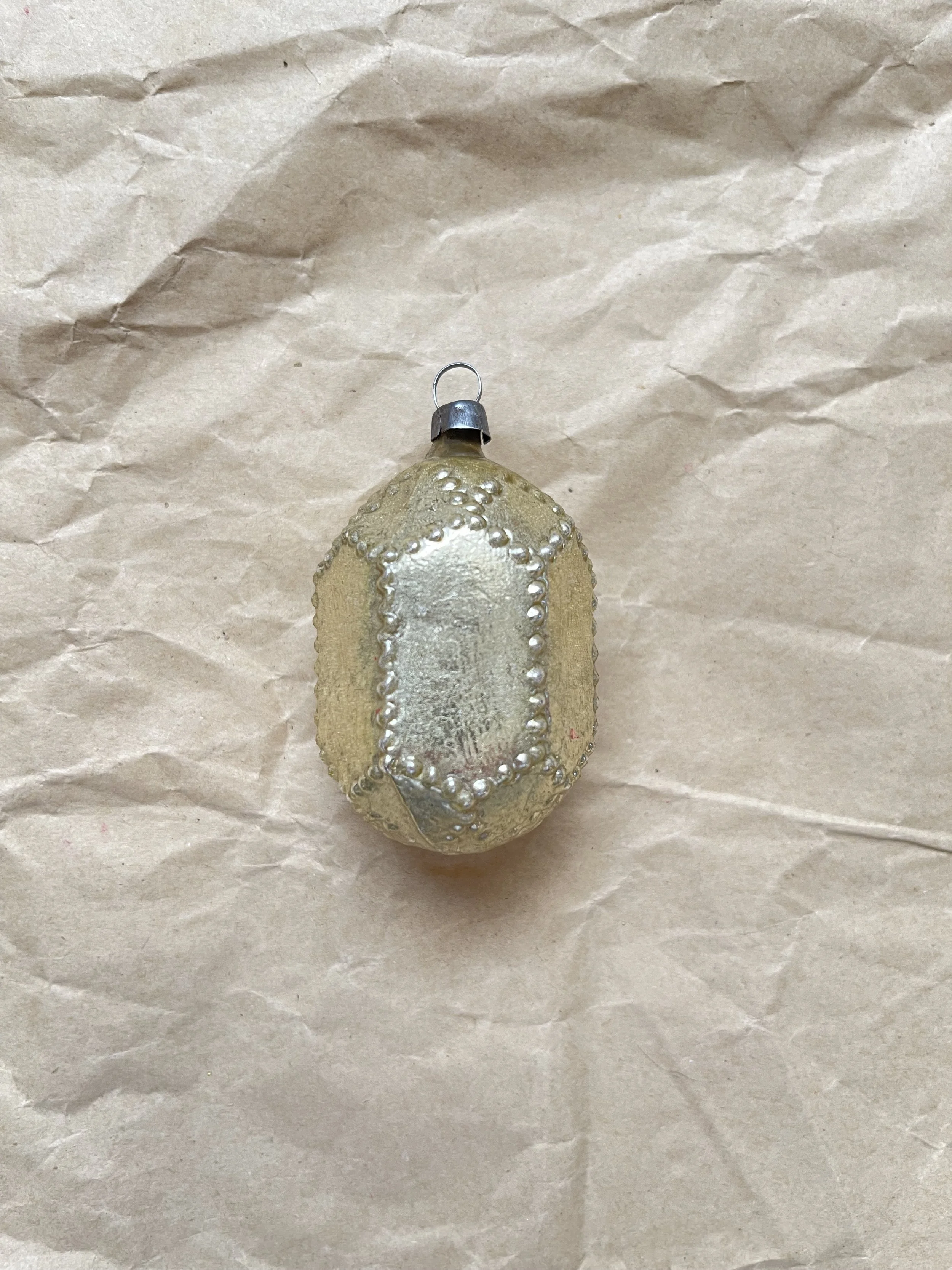 Antique German Silver Lantern Ornament