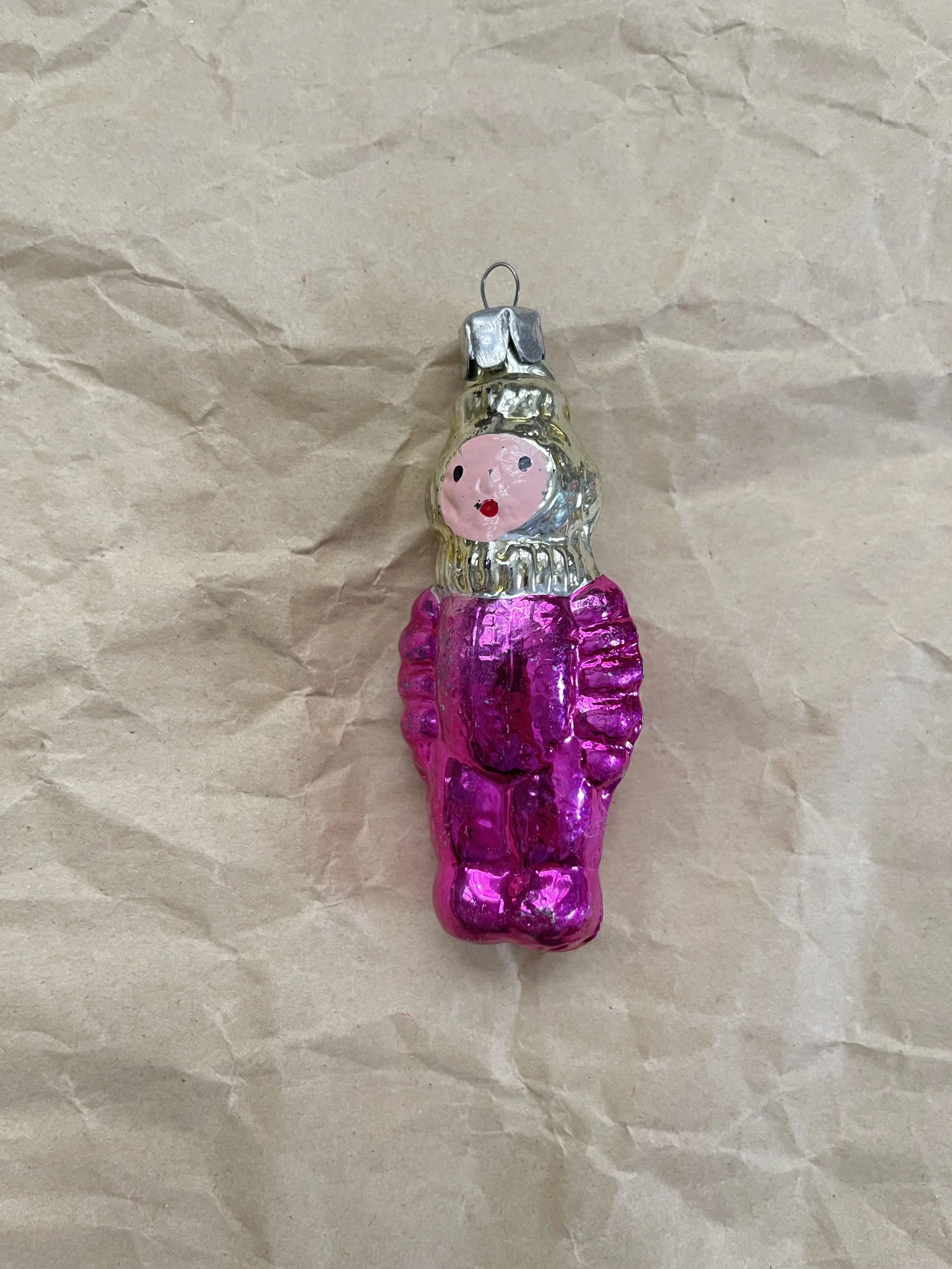 Vintage Pink Cosmonaut Ornament
