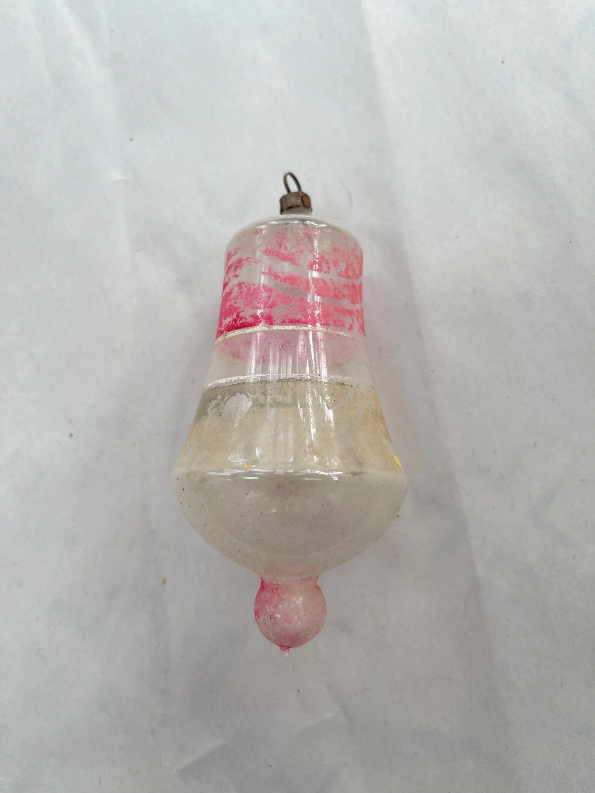 German Art Deco Bell Glass Ornament.