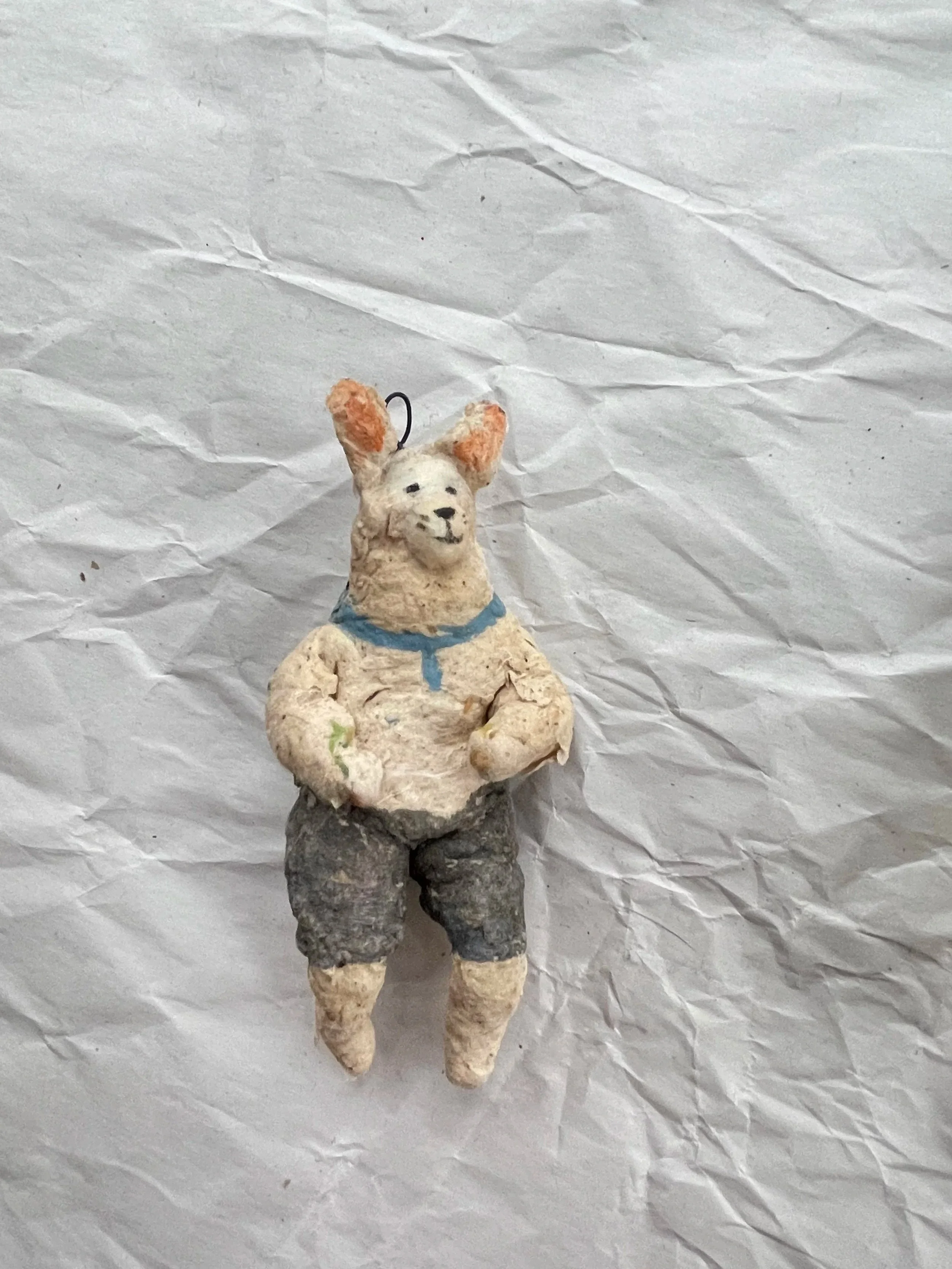 USSR Spun Cotton Bear Ornament.